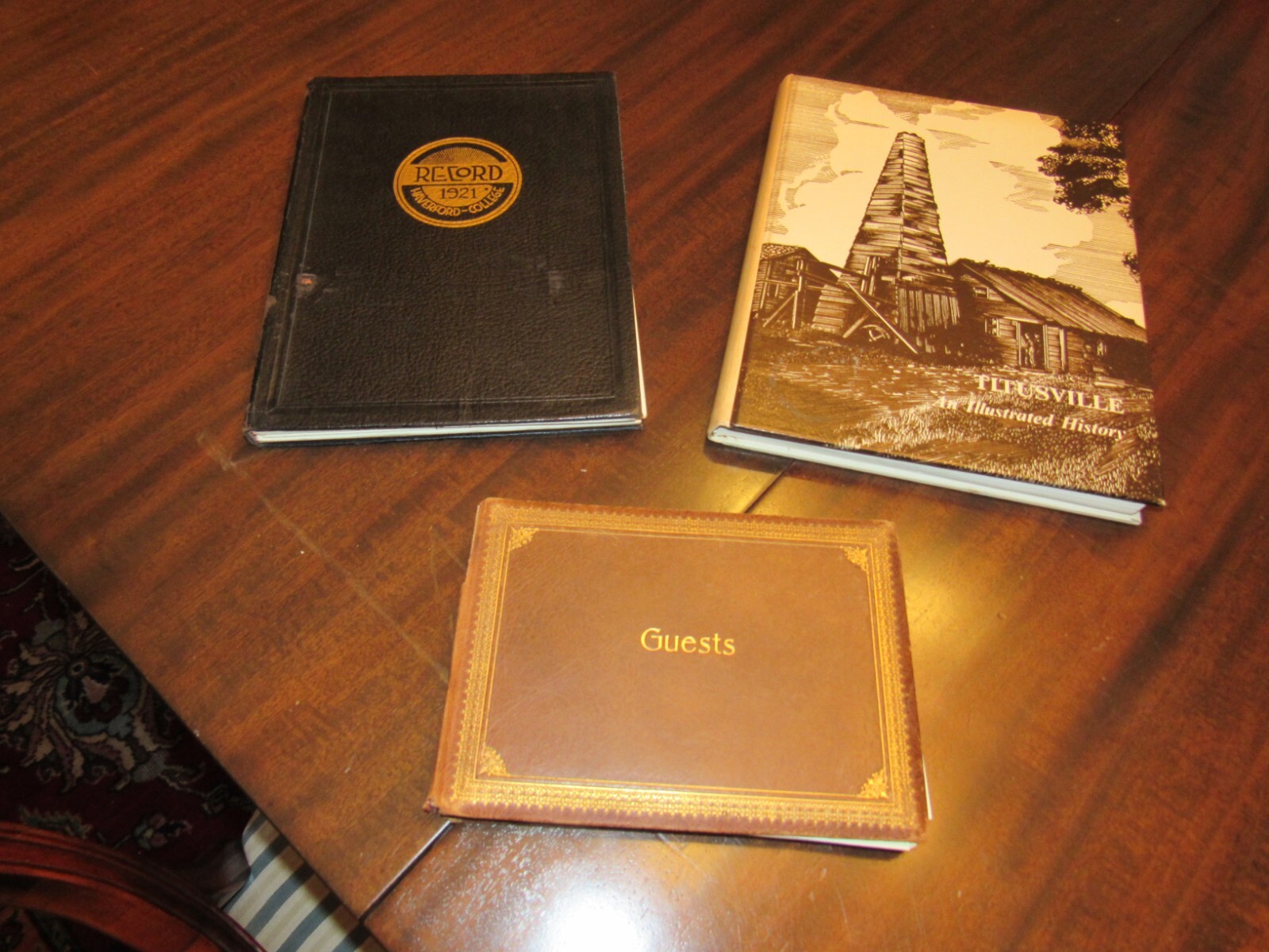 Vintage Guest Book 1920-1950 Titusville Hasbrouk Heights NJ Nock Grumbine Family