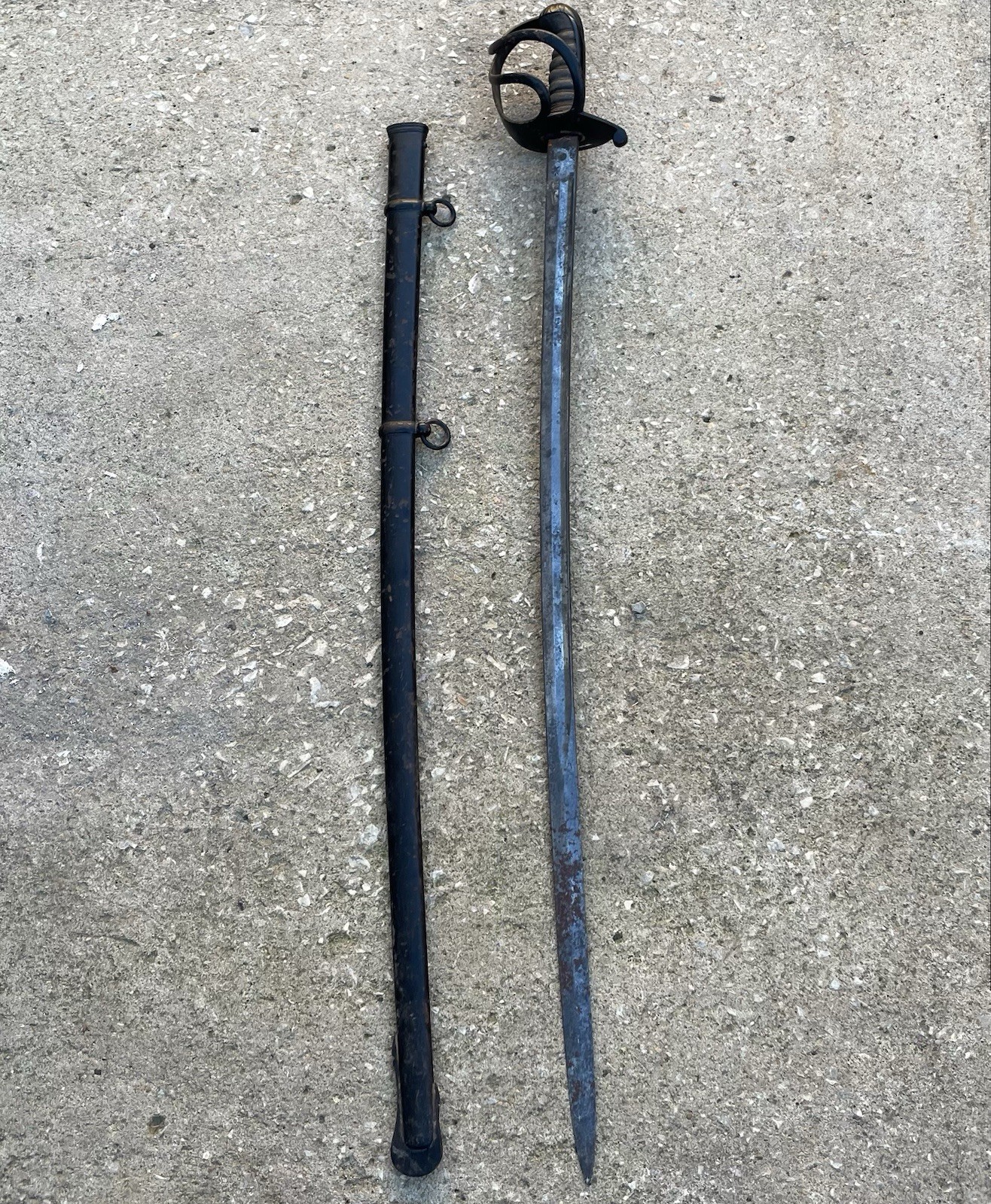 Antique British Pattern 1821 Cavalry Saber Solingen Blade w/ Scabbard