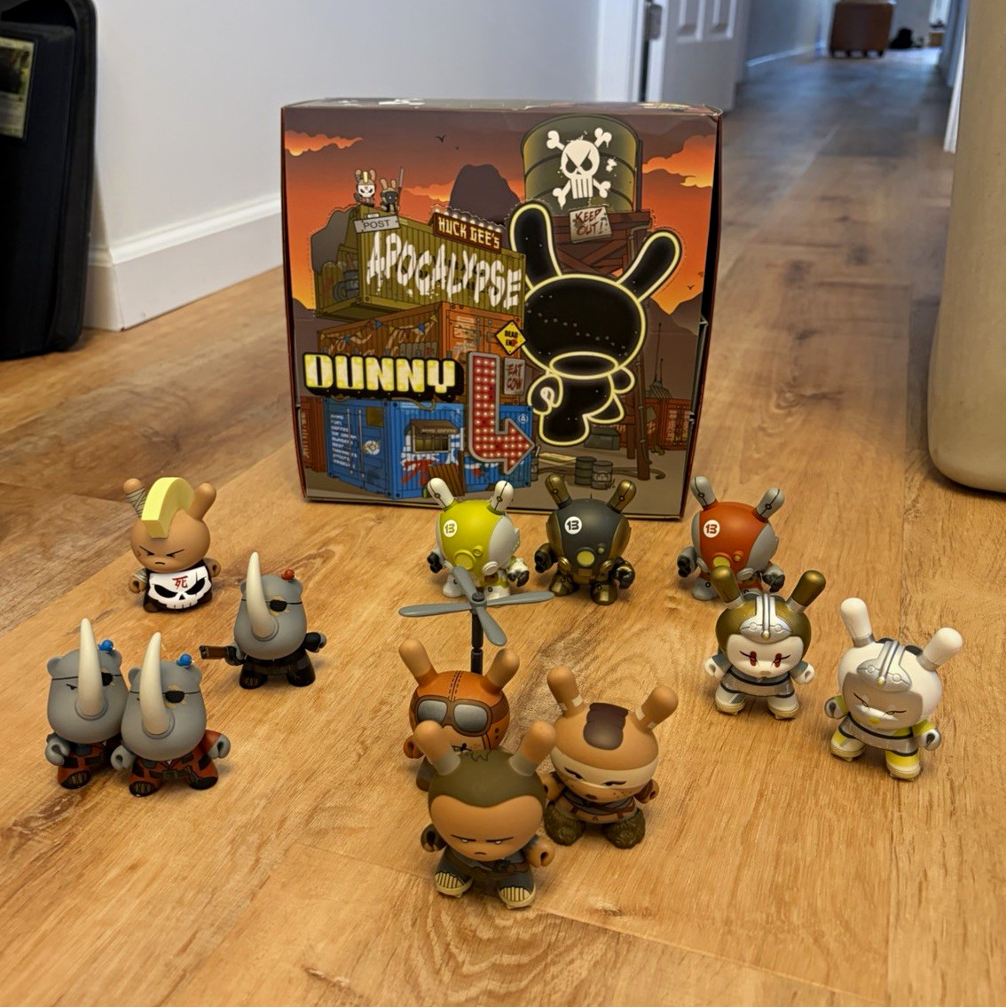 Kidrobot Huck Gee Post Apocalypse Dunny Open Case Lot 10 Figs + 3 SEALED BOXES