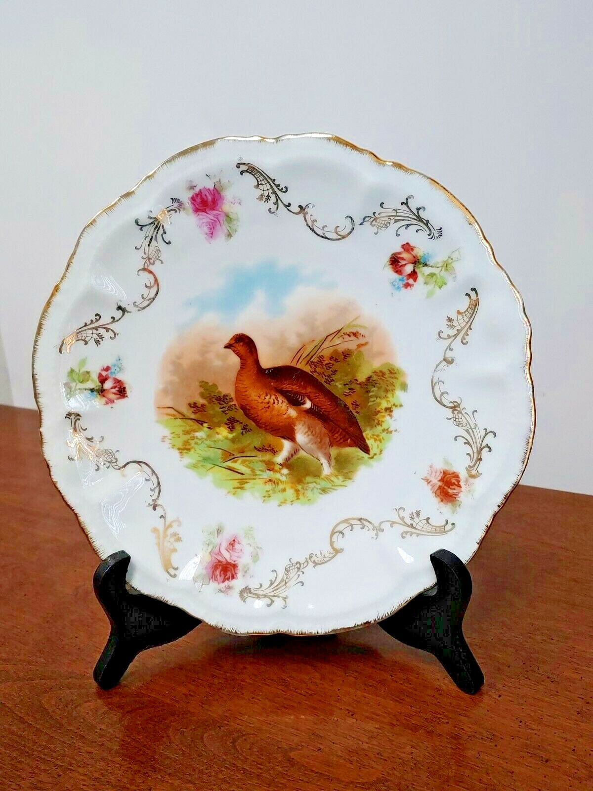 GAME BIRD CABINET PLATE PM BAVARIA - STUNNING