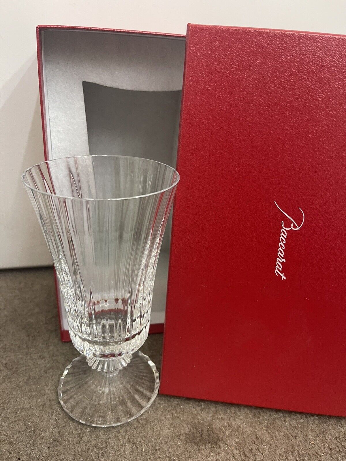 NIB NEW FLAWLESS BACCARAT France MILLE NUITS Crystal Tall Glass (B8) Brand New