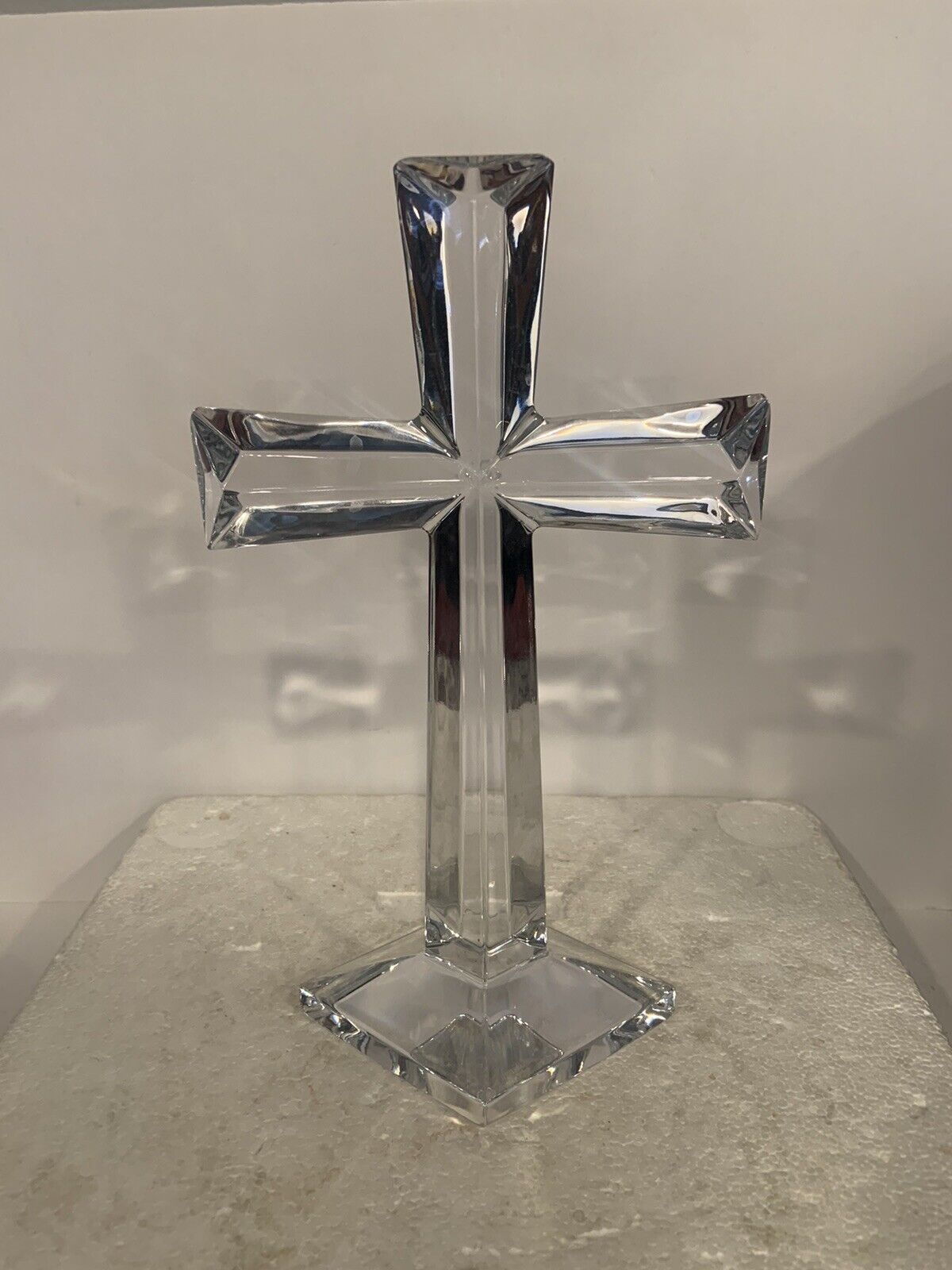 Vntg Marquis By Waterford Crystal Cross Selah 10” Standing See Photos Beautiful