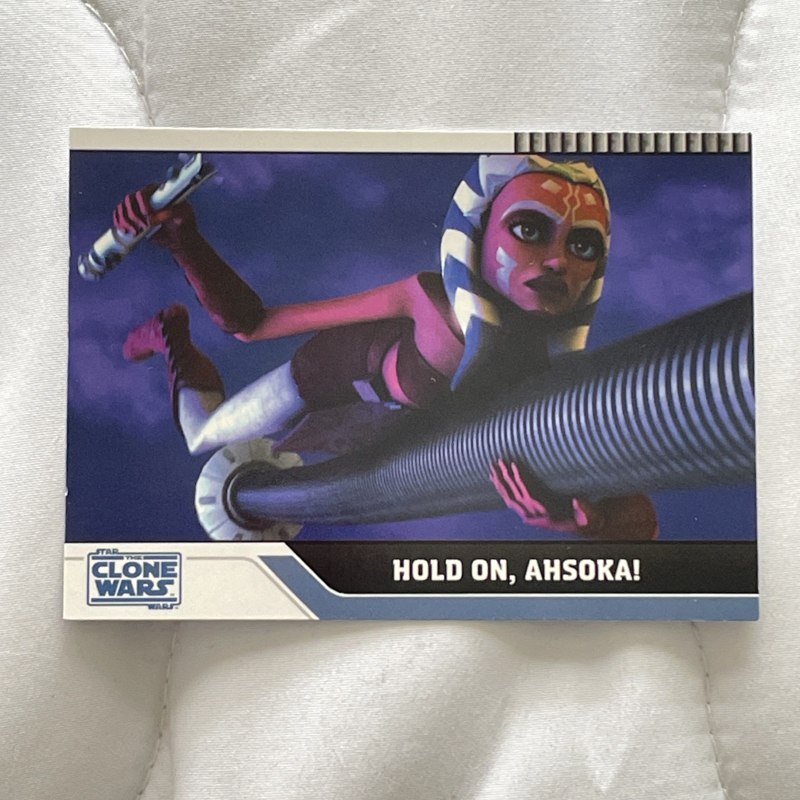 2008 Topps  Star Wars The Clone Wars Card #70 HOLD ON, AHSOKA K135