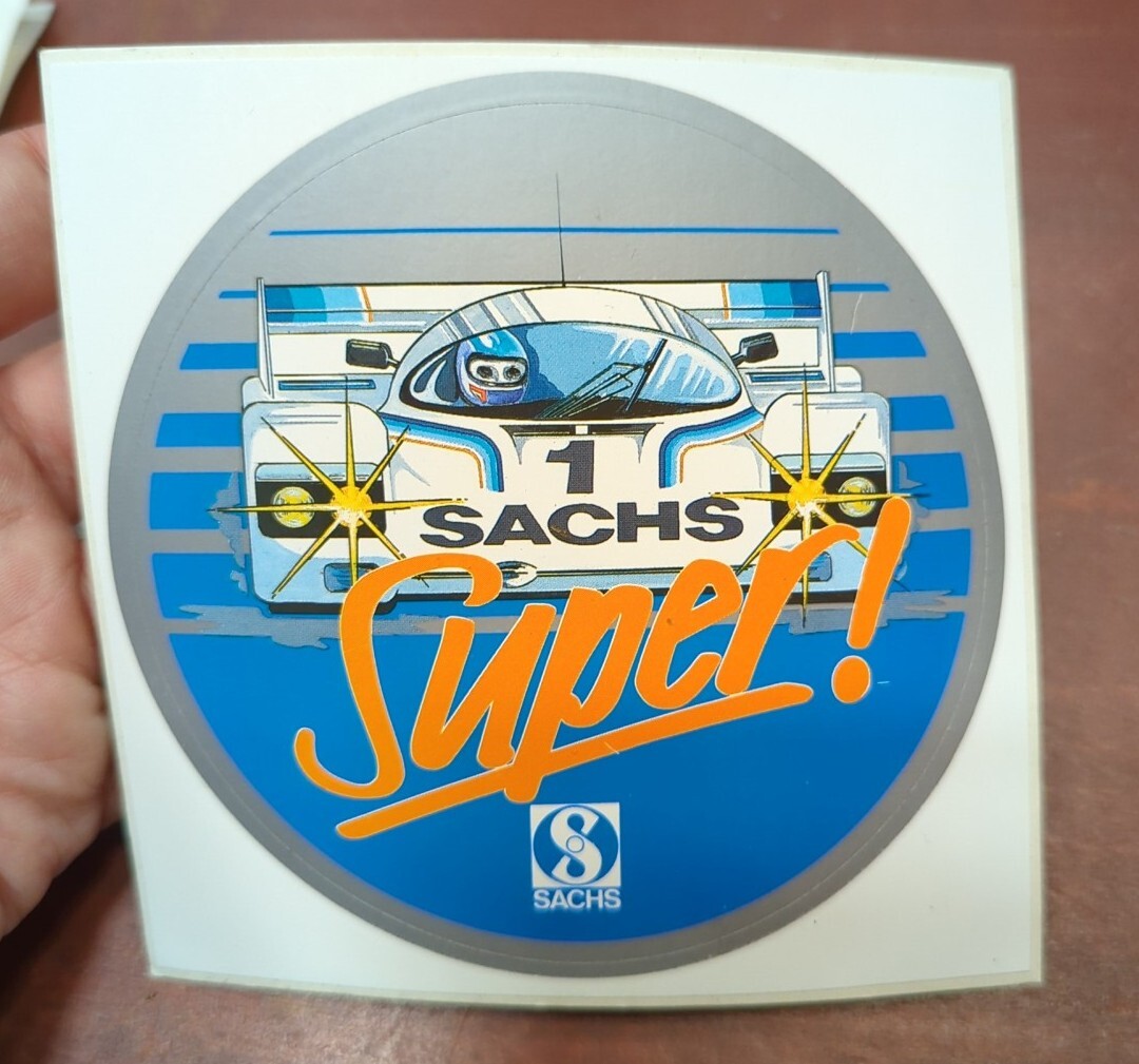 NOS Vintage SACHS 1 Super Sporting Racing Motocross Advertising Decal