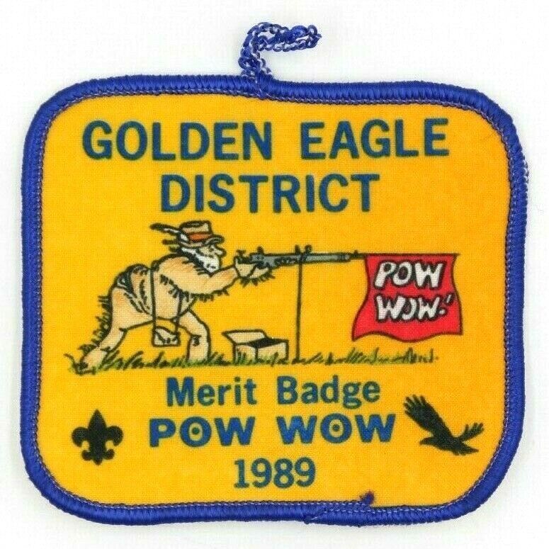 1989 Pow-Wow Golden Eagle District Great Salt Lake Council Patch Utah BSA UT