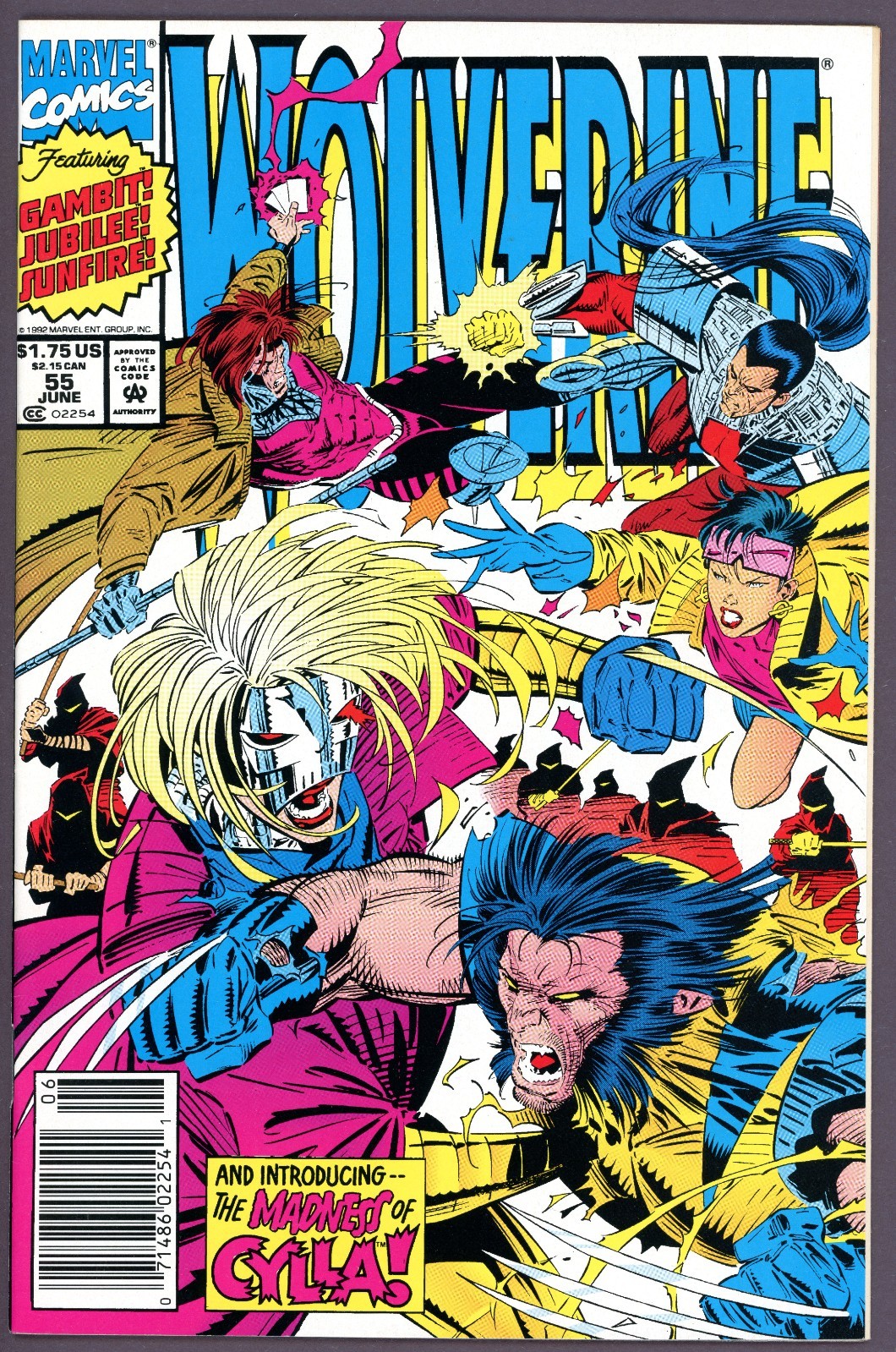 Wolverine Comic Lot of 7 Marvel Comics #55 56 57 58 60 61 82 1992-1994