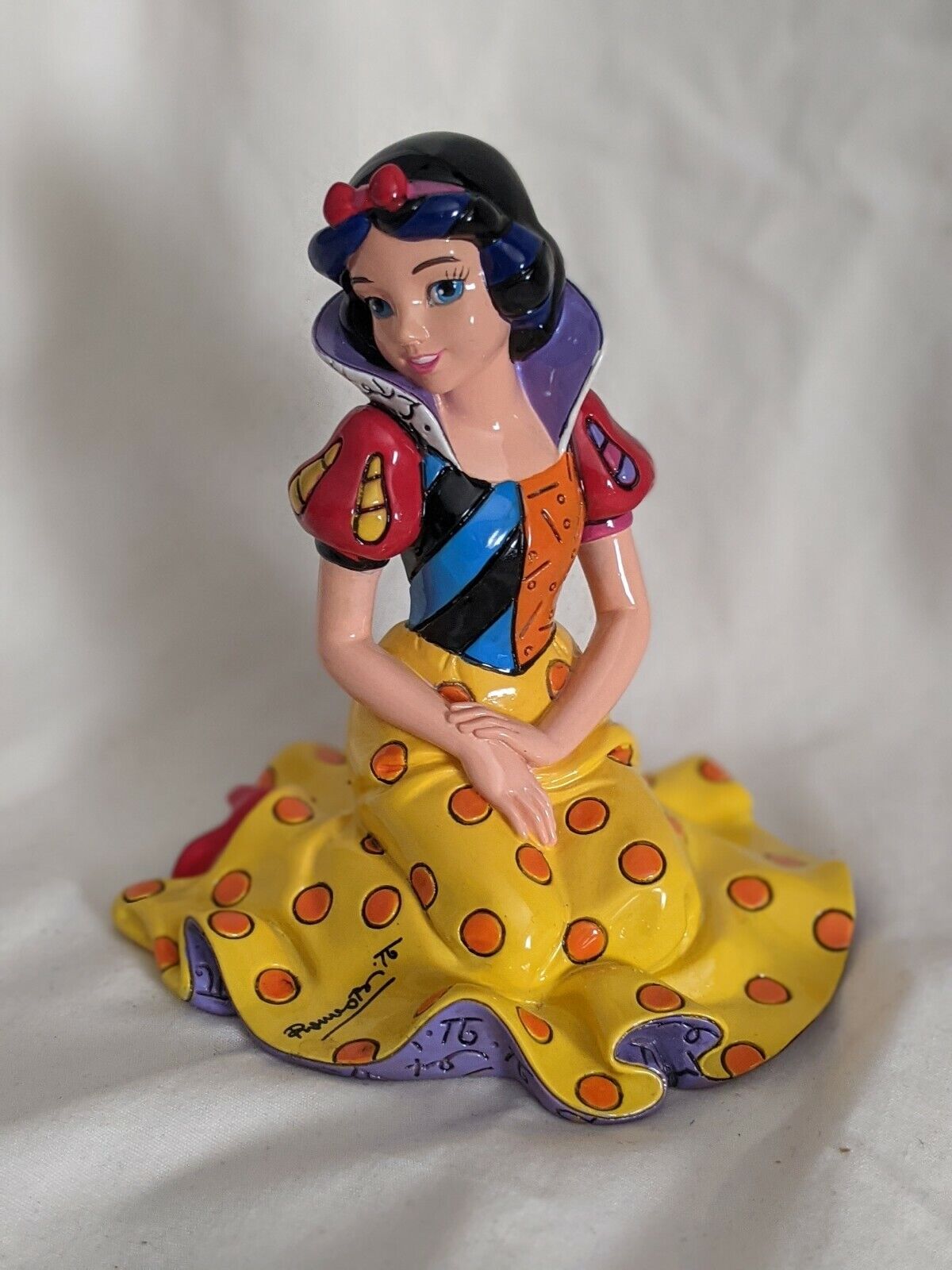 *Rare* Romero Britto Disney Snow White Figurine Artist Signed