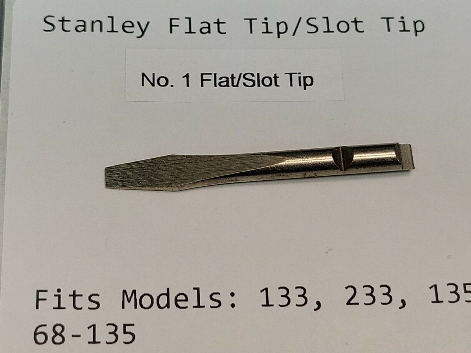 Stanley Yankee  No. 331  No.1  Flat Tip Slot Screwdriver Bit 133 135 233 68-135 