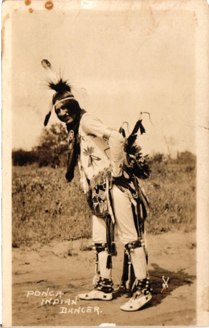 Ponca Indian Dancer 101 Ranch Vince Dillon Fairfax RPPC Postcard Unposted AZO
