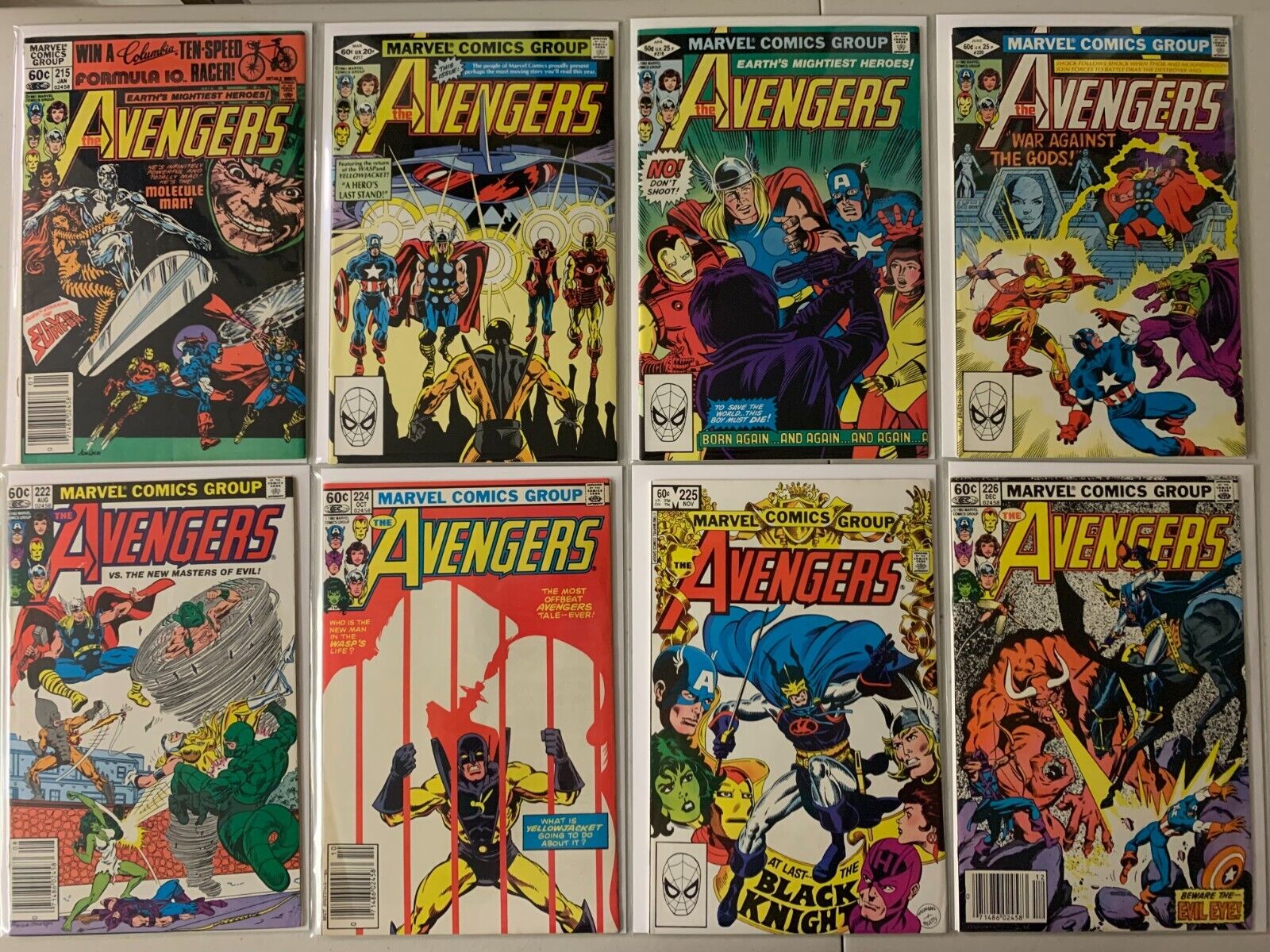 Avengers comics lot #215-260 + 4 annuals 43 diff avg 6.0 (1982-85)