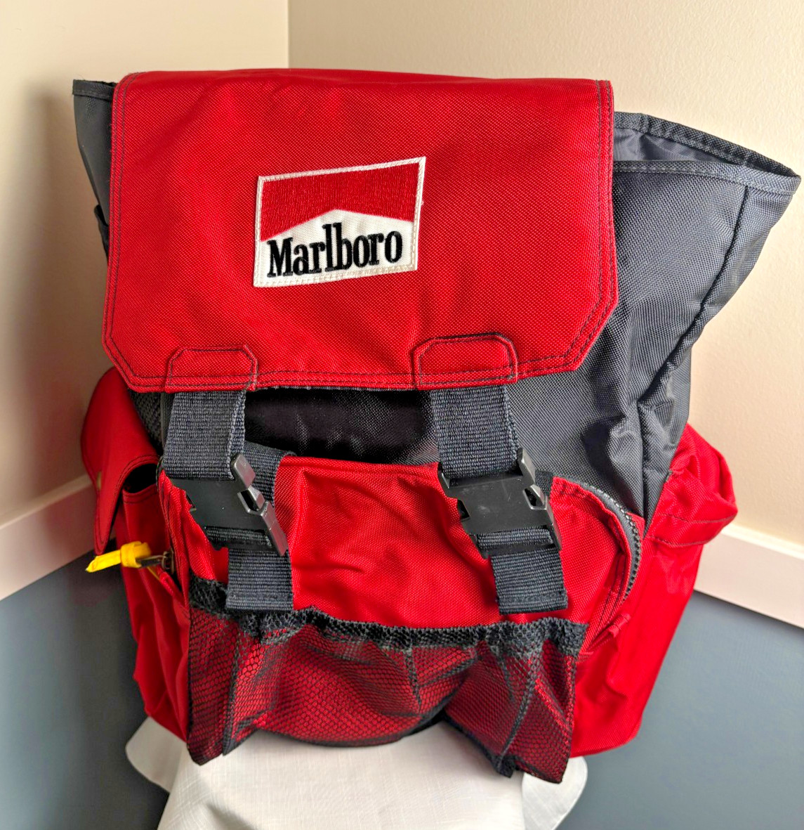 New Marlboro Red Shoulder Bag Backpack Heavy Duty - 21\