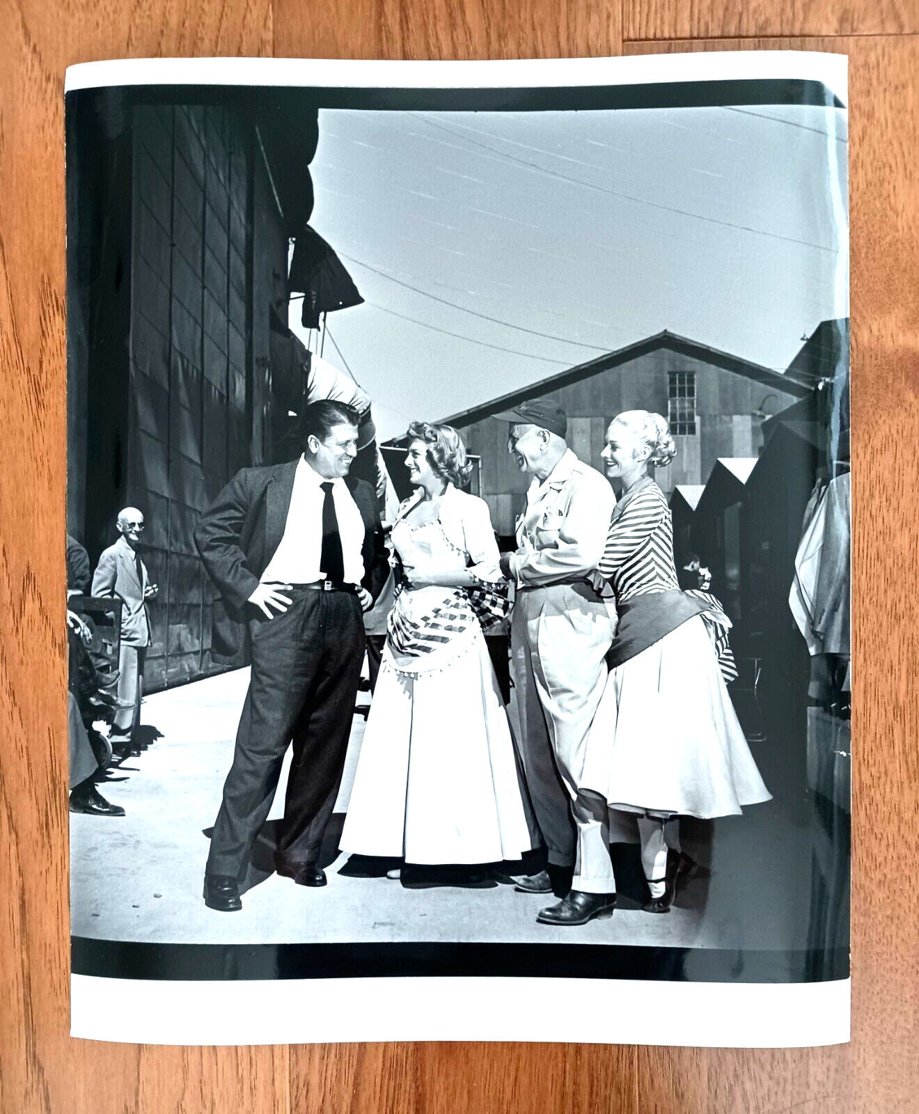Rosemary Clooney On Set Vintage Professional Glossy Photo  11 x 14 Inches
