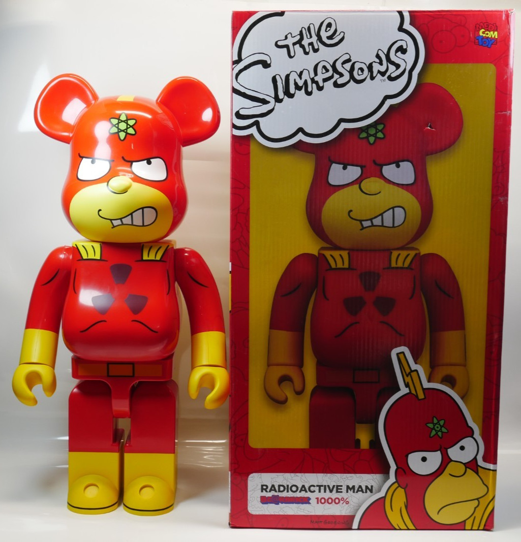 Medicom Bearbrick 1000% Radioactive Man Simpsons Figure Rare Collectible