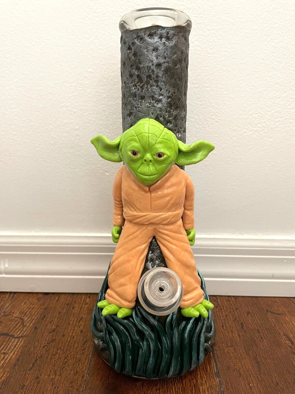 12.5” Premium Glass Water Pipe Beaker Thick Art Yoda Star Wars 14mm