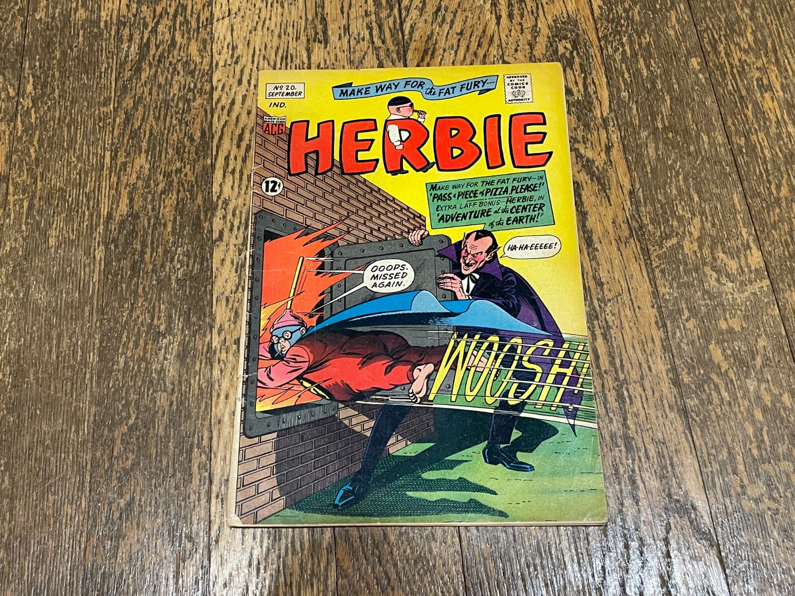 Herbie # 20 Comic Book September 1966 $0.12 Silver Age 