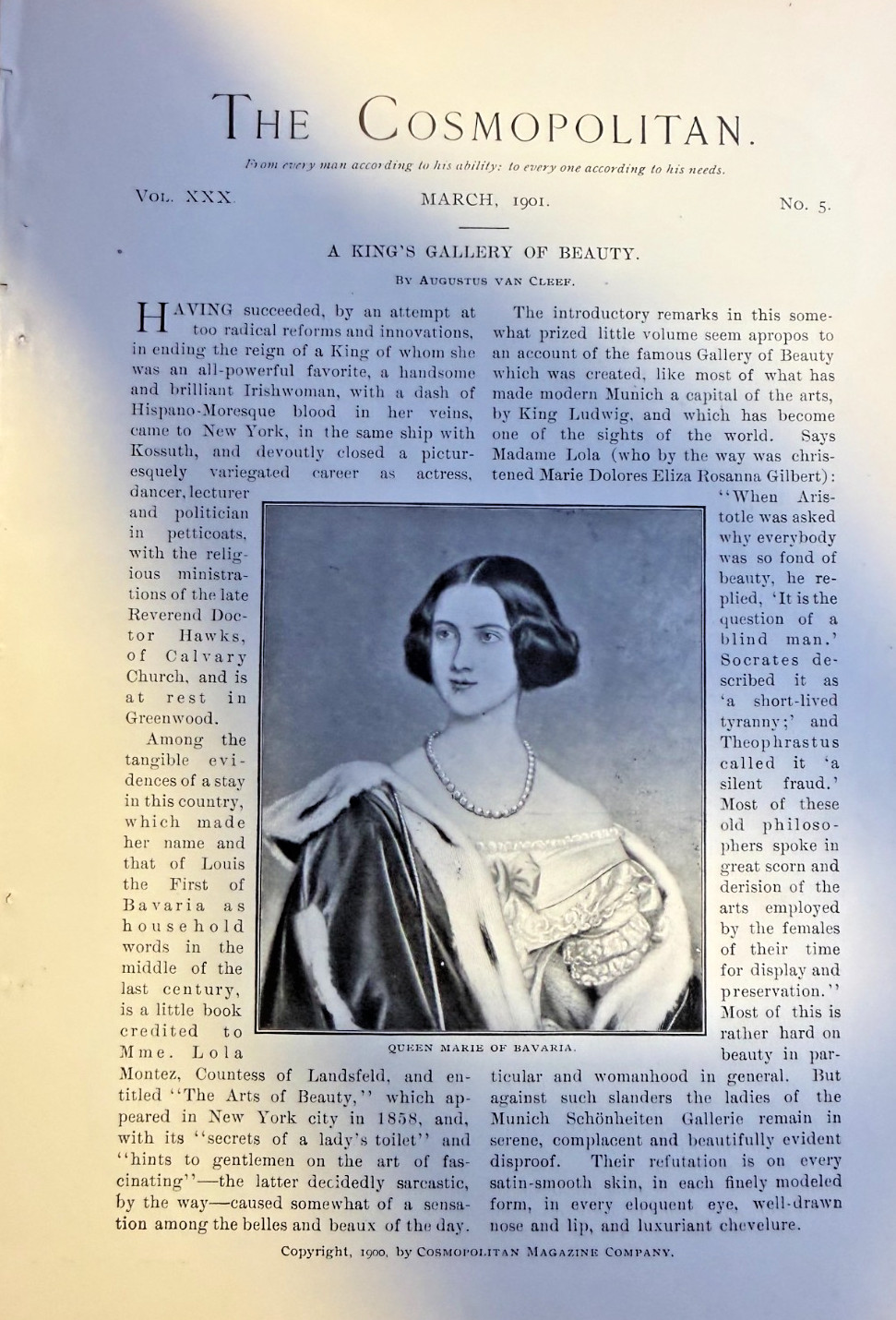 1901 Beautiful Queens & Princesses of the World illustrated