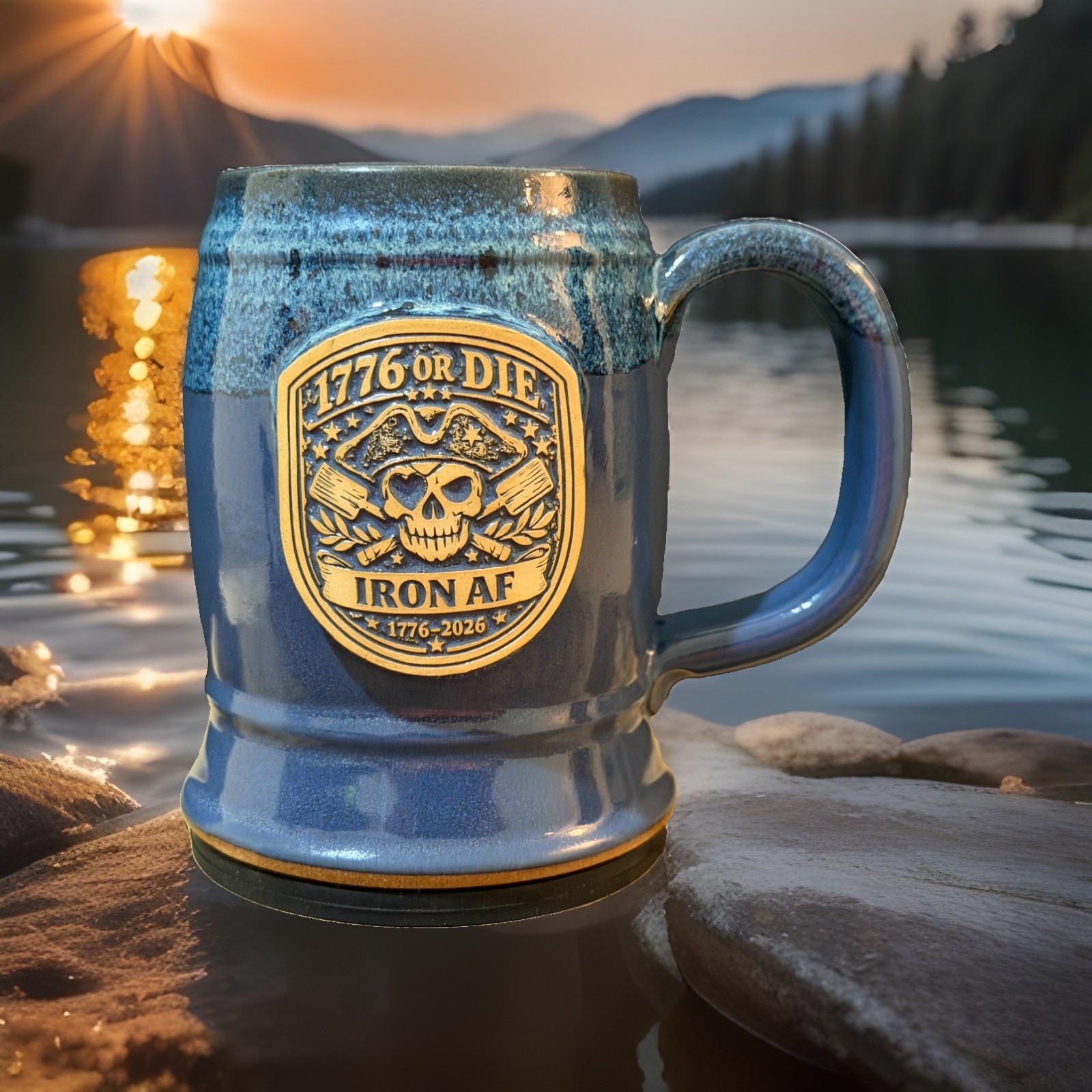 Iron Bean Coffee Co. “1776 OR Die” Iron AF™ | AMERICA LE Coffee Mug *ULTRA RARE*