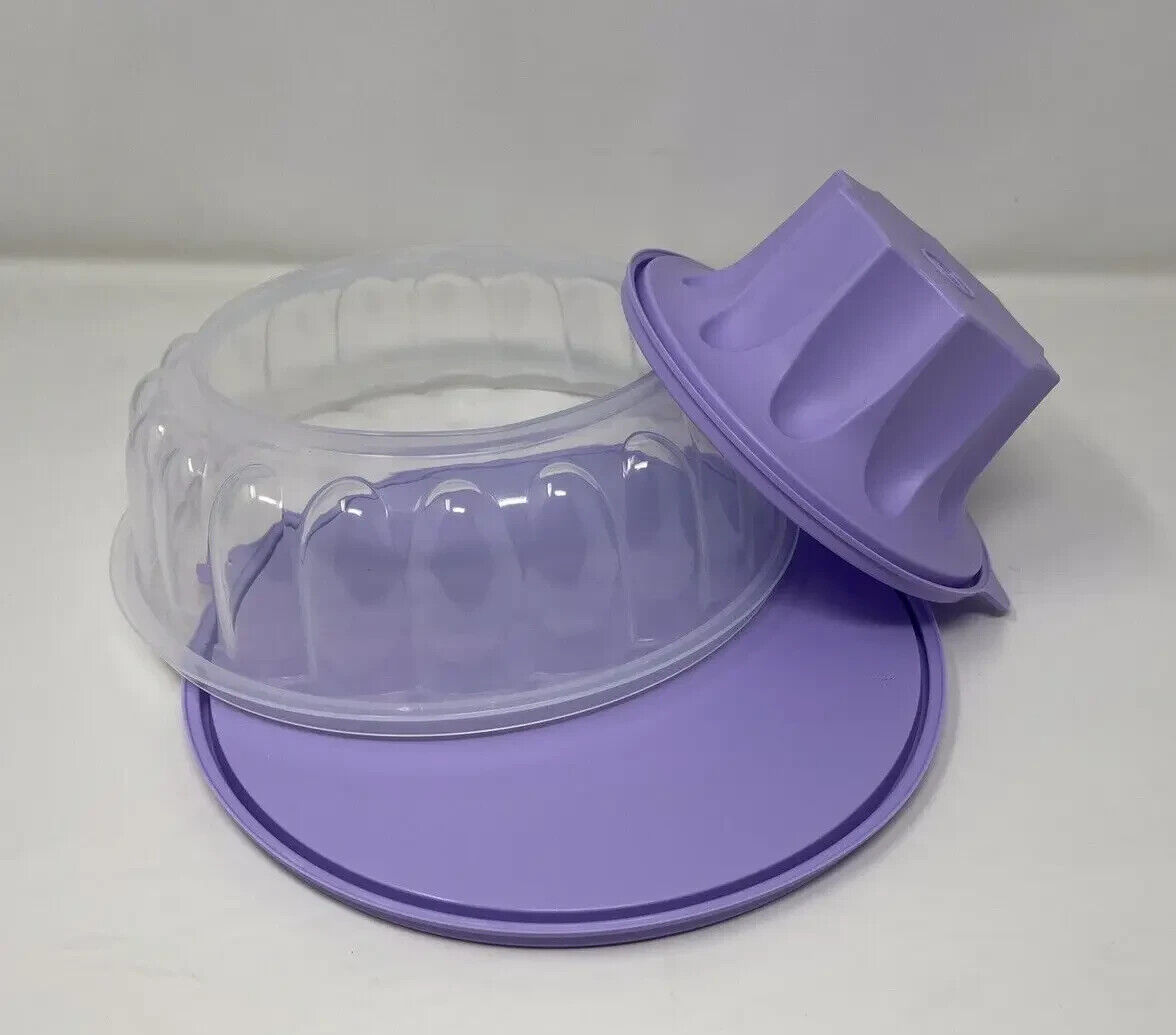 Tupperware Large Gelatin Jello Jel-Ring Mold 6 Cup Lilac New