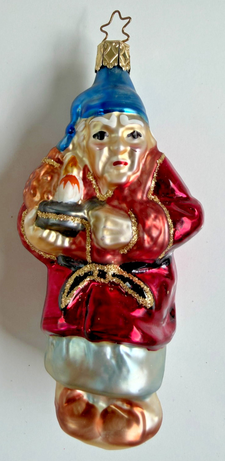 Inge Glass Ebenezer Scrooge Ornament Old World Christmas Charles Dickens