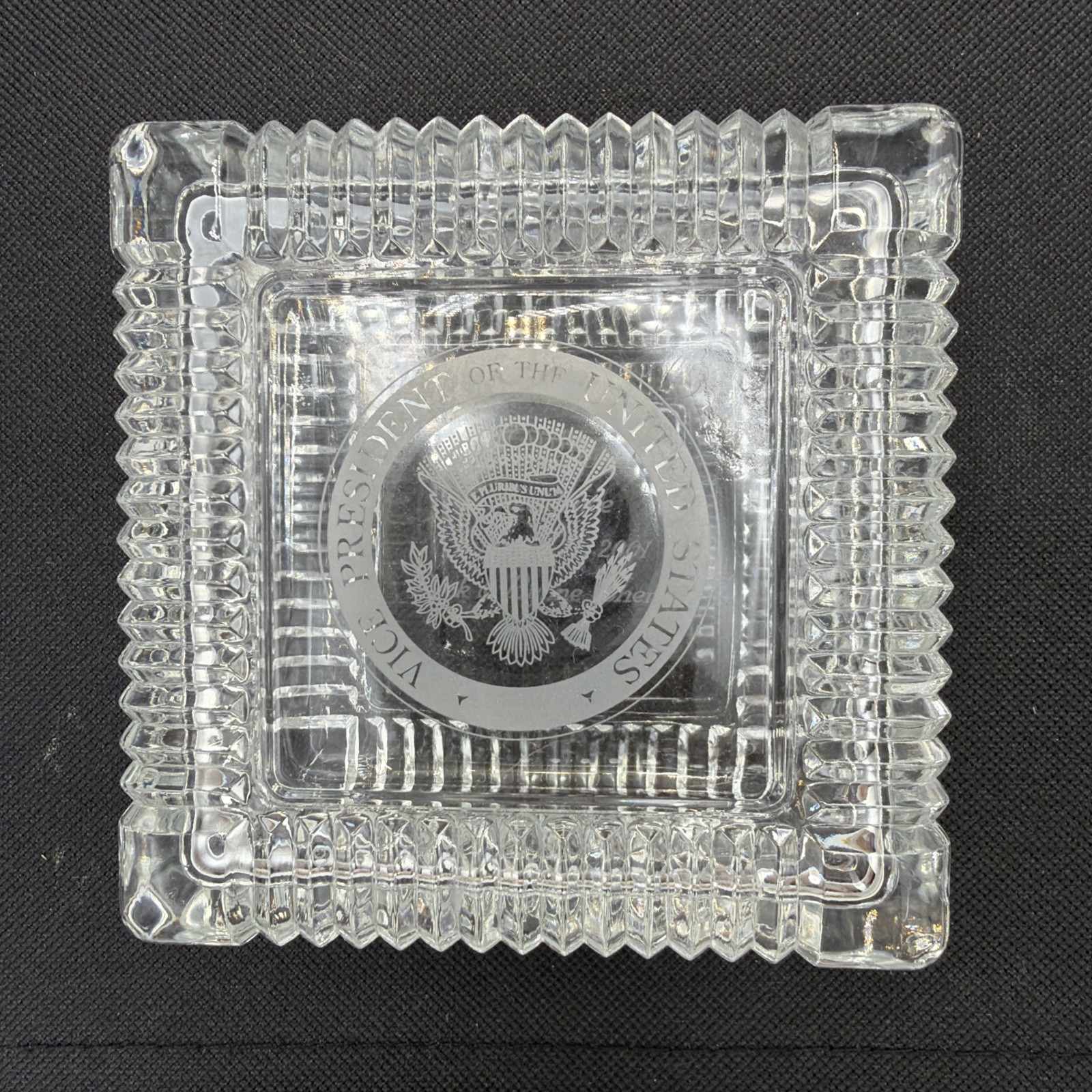 Vice President of the United States Crystal Trinket Jewelry Box Dick Cheney 2001