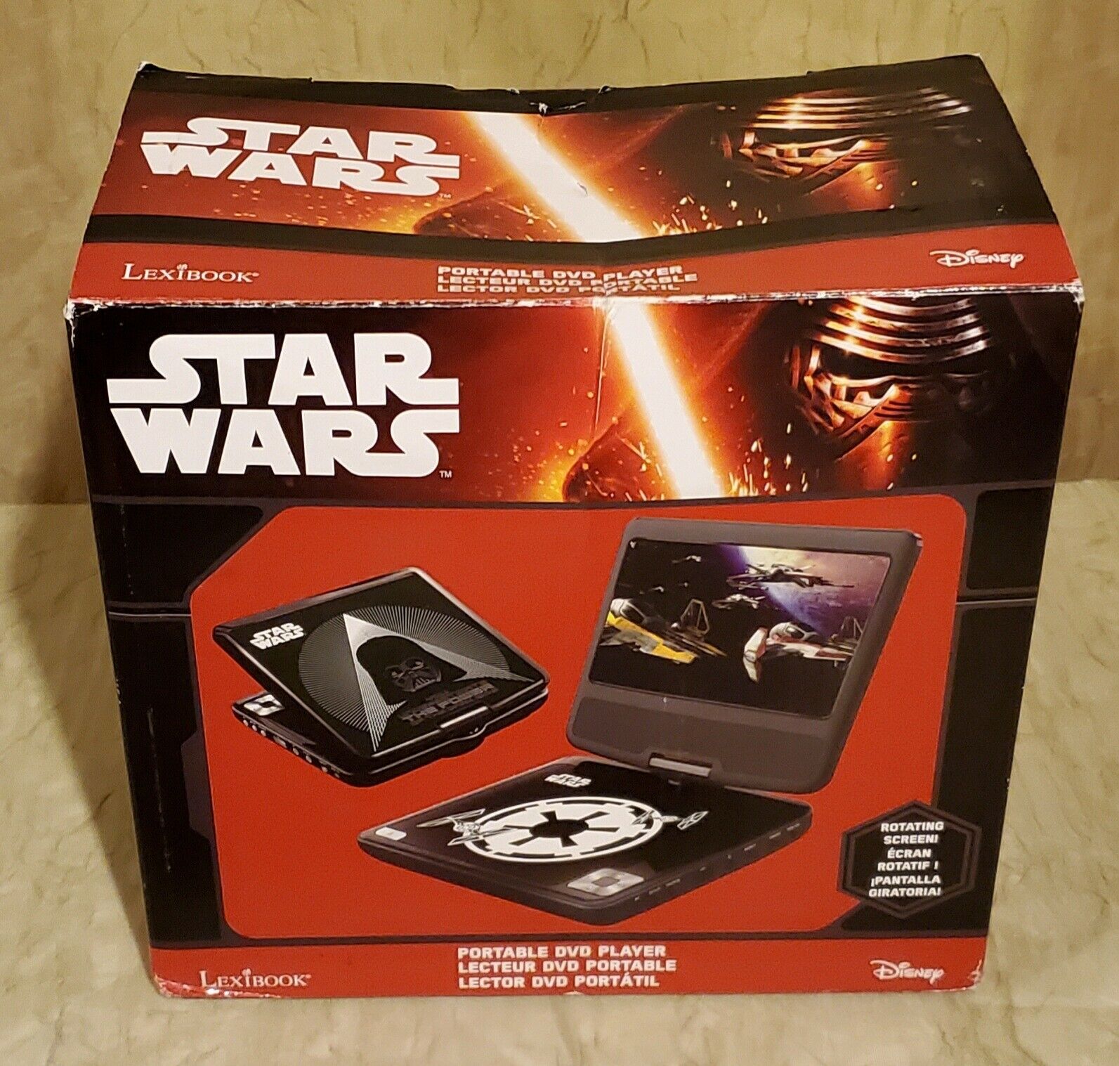 Lexibook Star Wars Portable DVD Player - Darth Vader - DVDP6SW - New Open Box
