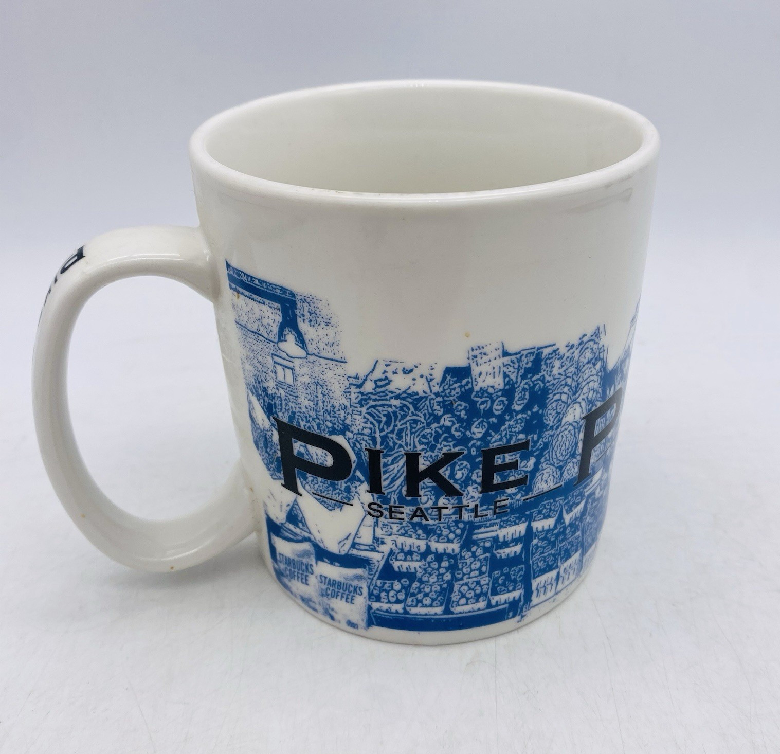 Vintage Starbucks Seattle Pike Place Market 2005 edition 18oz Coffee Mug Teacup