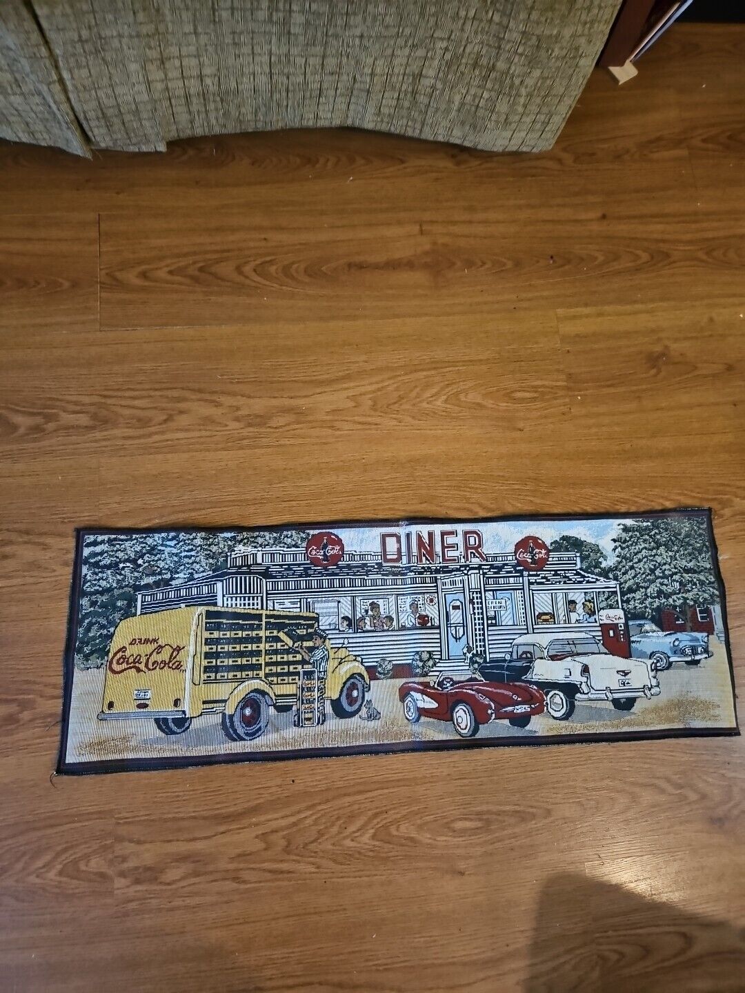 Coca Cola Tapestry Table Runner/Wall Hanging~35\