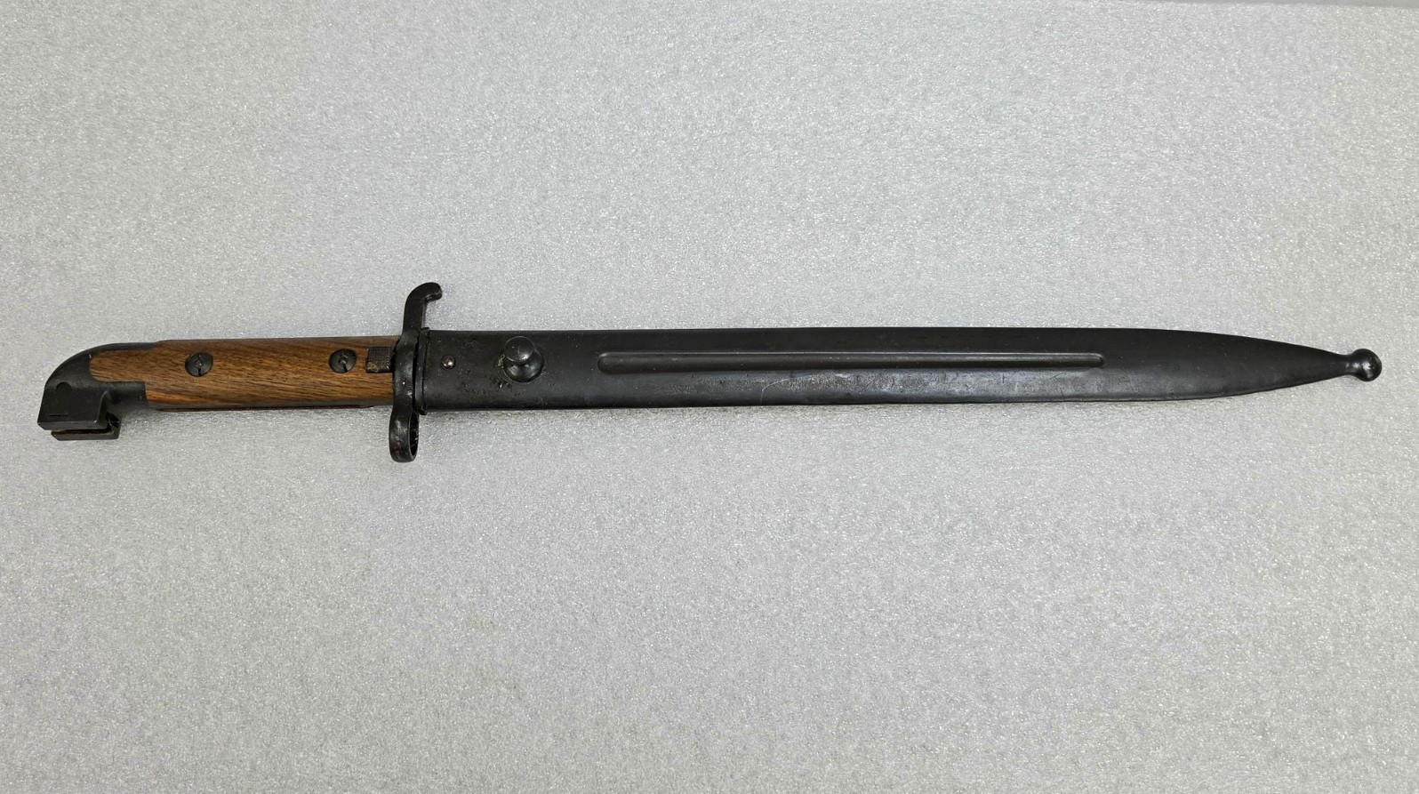 WWII Original Swedish Military M94-14 Bayonet w/ Scabbard M94 Carbine Bayonet