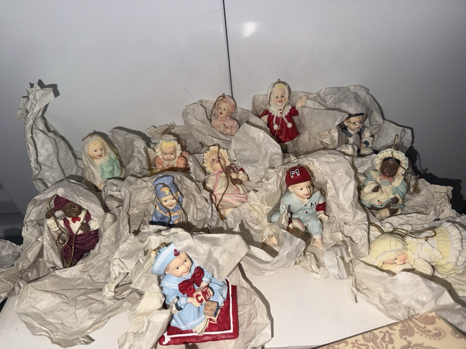 Ashton Drake Yolanda Bello Heirloom Ornaments Vintage 1993 Set Of 12w/ Box & COA