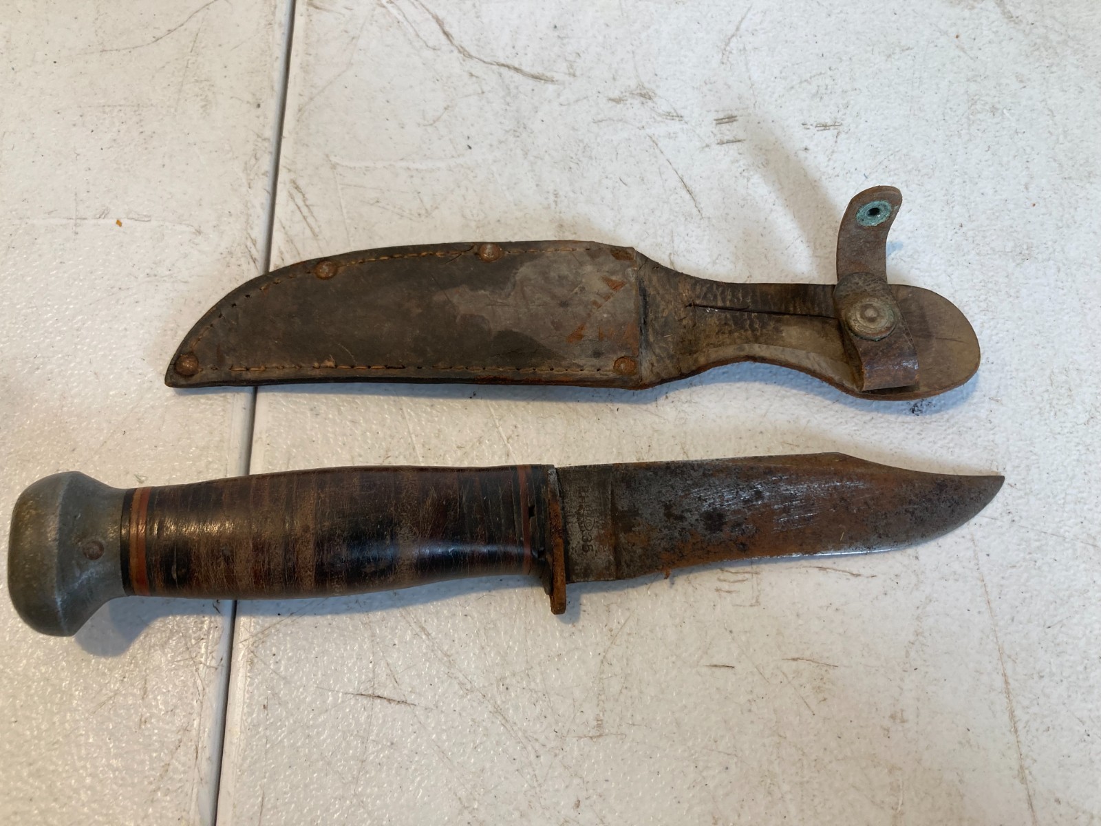 USN US Navy WW2 Military Robeson Shuredge No.20 Combat/Fighting Knife