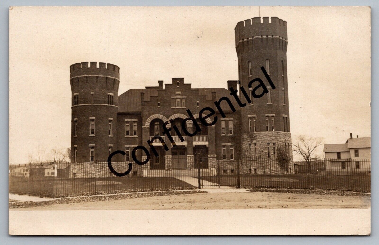 Real Photo Medieval Whitehall Armory Fort Ann NY New York RP RPPC I-113