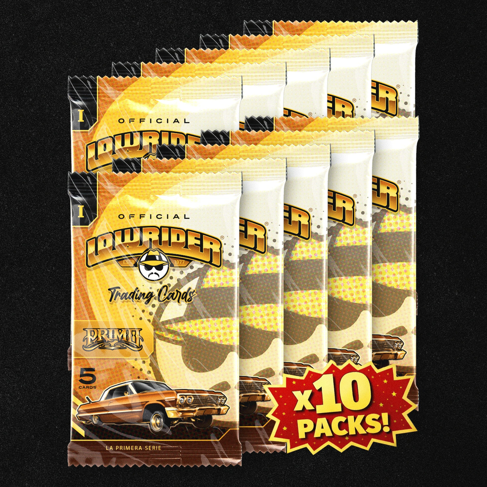 LOWRIDER TRADING CARDS 1ST EDITION RARE (PRIMO TRADING CARDS) 2026 10 PACK