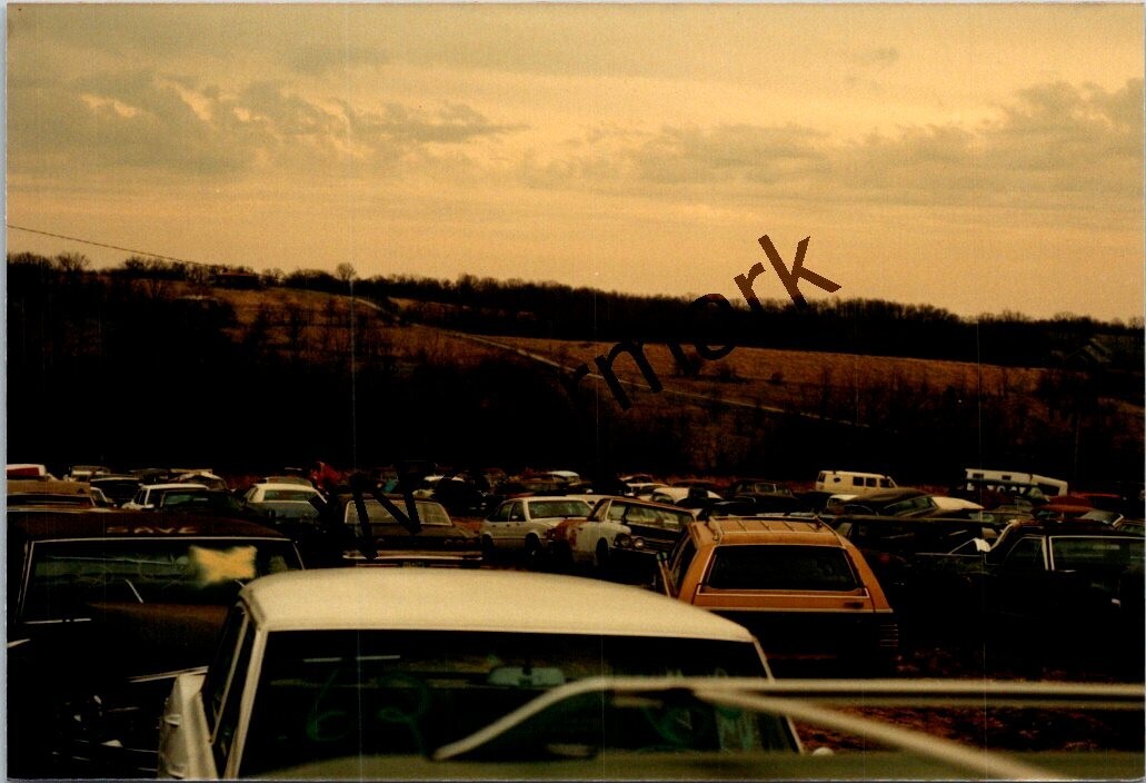 Junkyard junk rusty old vintage automobile car found photo 3.5x5