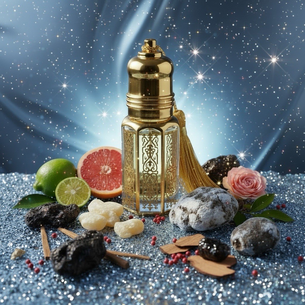 Ambergris Nuit | Pure Uncut Long-Lasting Arabian Perfume Oil Attar | Luxury 3ml