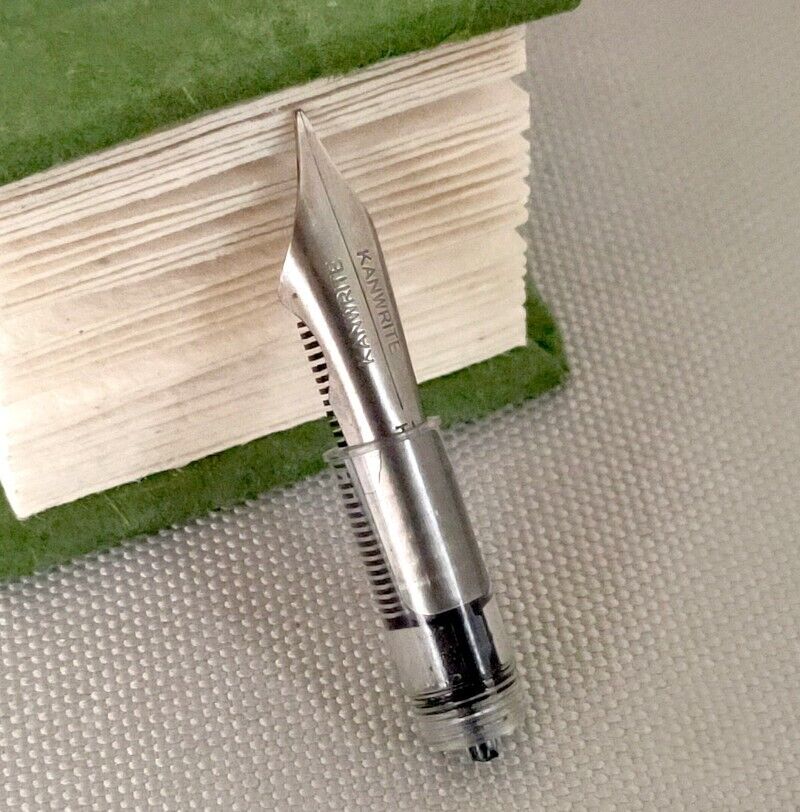 Spare Titanium fountain pen nib unit with Bock mount -  full flex Medium point