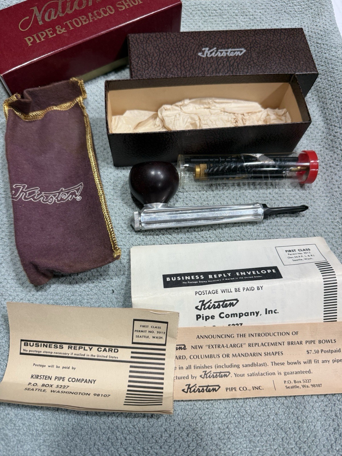 Vintage Kirsten Radiator Pipe w Box Papers Plus Misc VG Condition