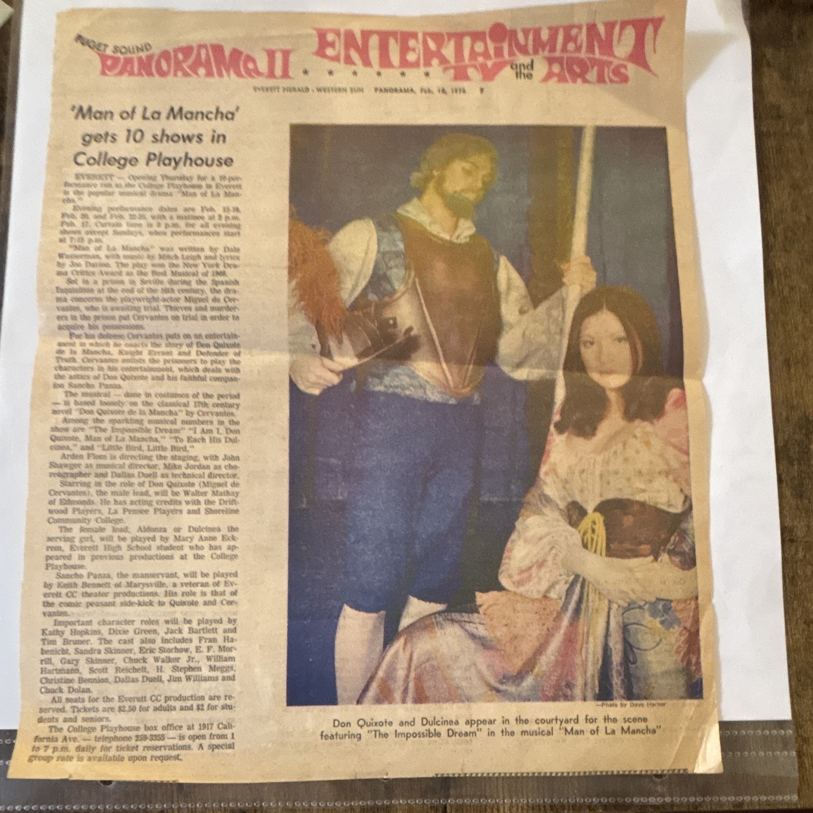 ￼ Vintage Newspaper Only One Page