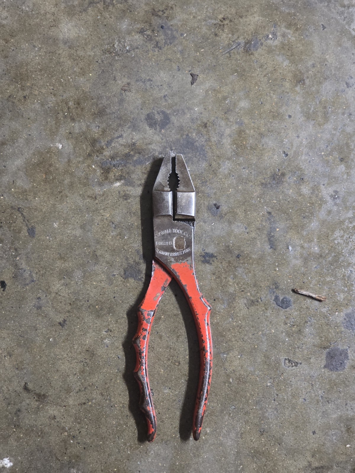Vintage West Germany British Zone Oxwall Tool Slip Joint Pliers & Wire Cutter 