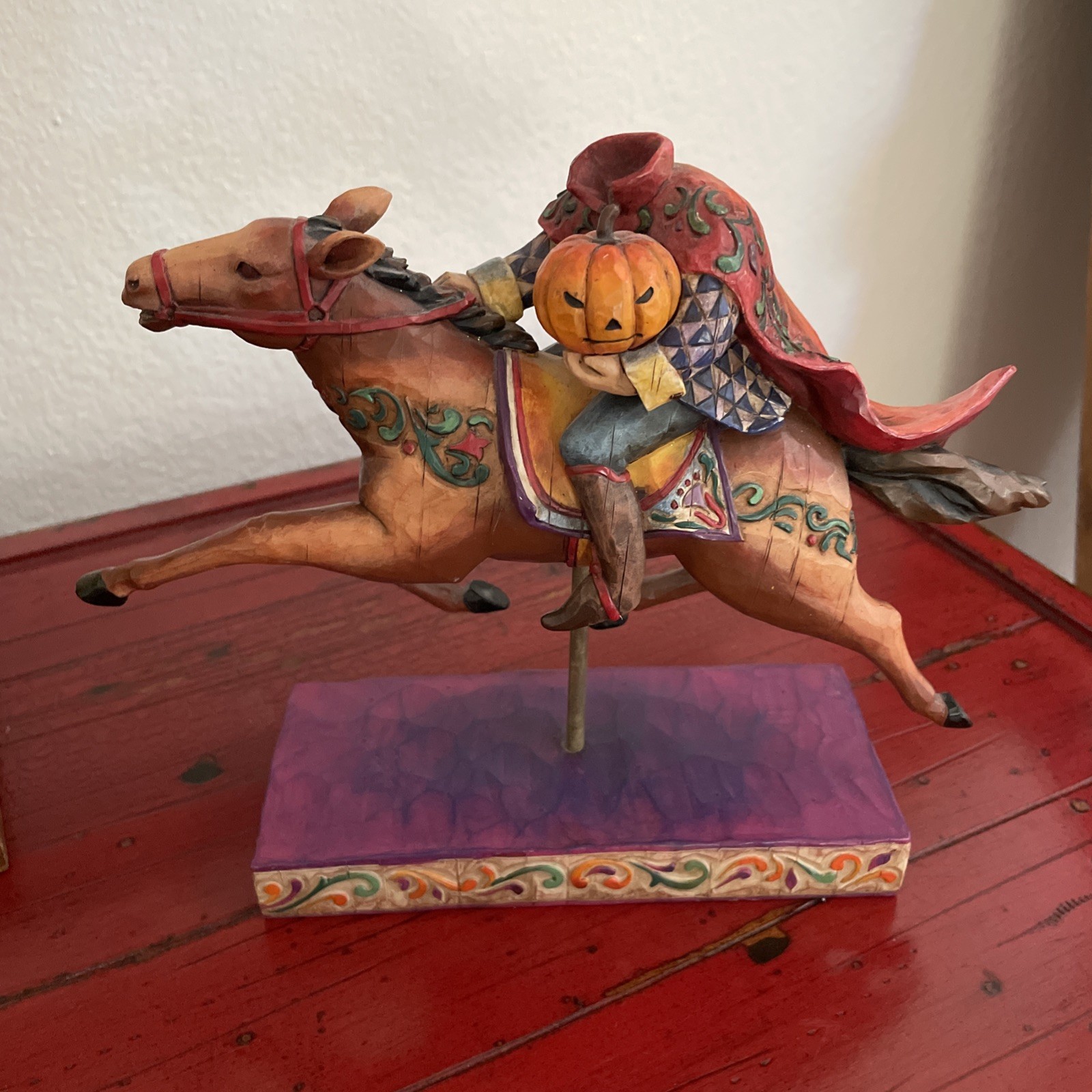 VTG Jim Shore Heartwood Creek Headless Horseman Figurine Statue 2005 