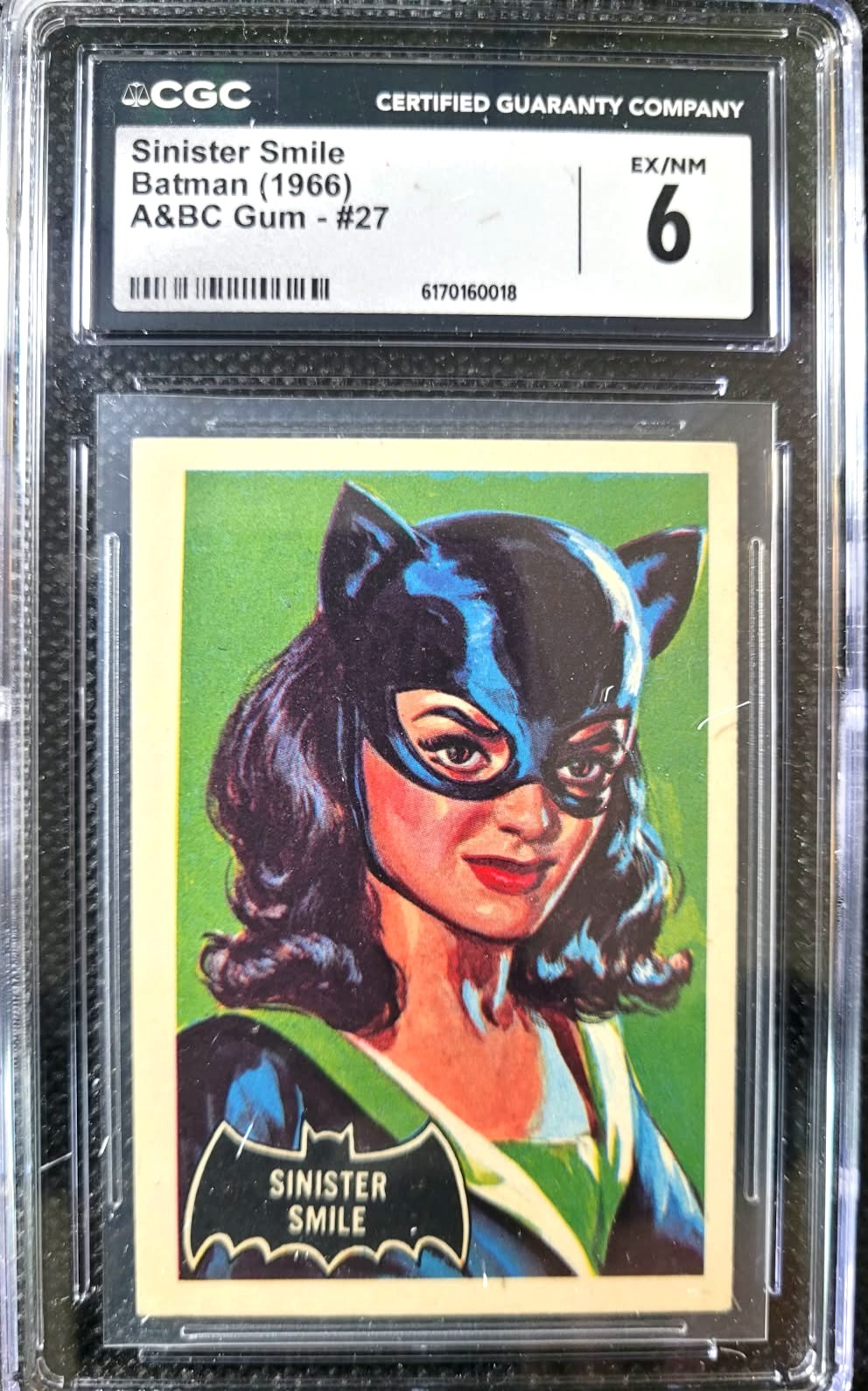 1966 A&BC Gum Batman Sinister Smile #27 CGC 6