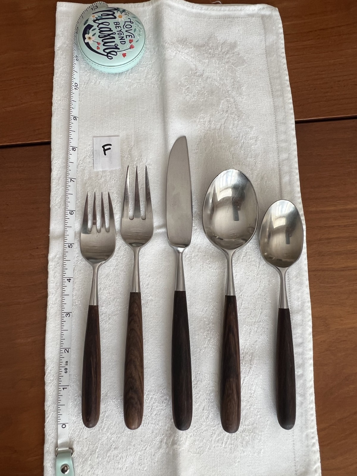 Vintage Lauffer Towle Palisander MCM Flatware 5 PC Dinner Setting Vintage Lauffer Towle Palisander MCM Flatware 5 PC Dinner Setting