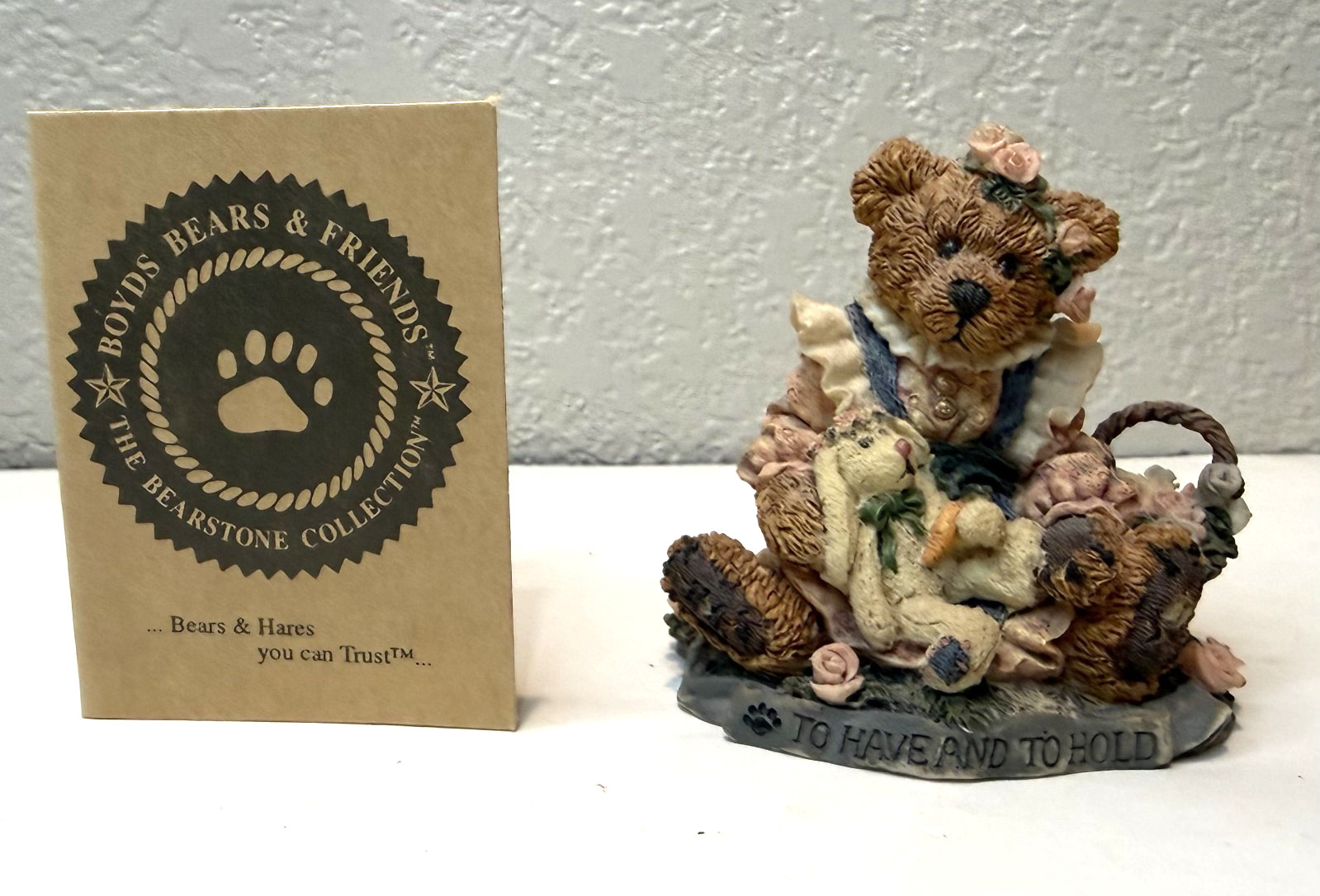 Boyds Bears Bailey & Wixie To Have and To Hold Figurine #2017 1993