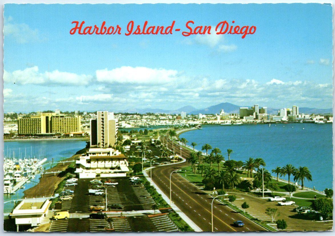 Postcard - Harbor Island - San Diego, California