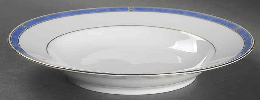 Christofle Oceana Blue Rimmed Soup Bowl 1693904