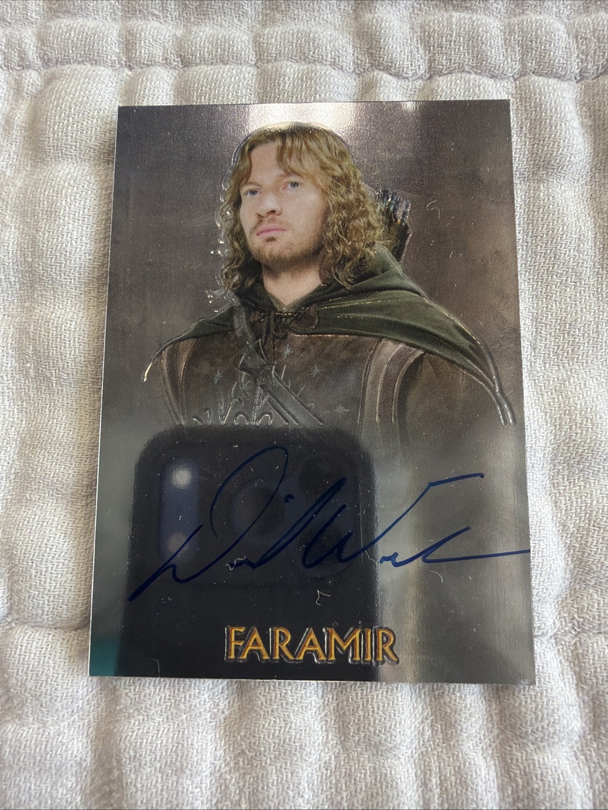2004 The Lord Of The Rings Trilogy Topps Chrome David Wenham Faramir Auto Card