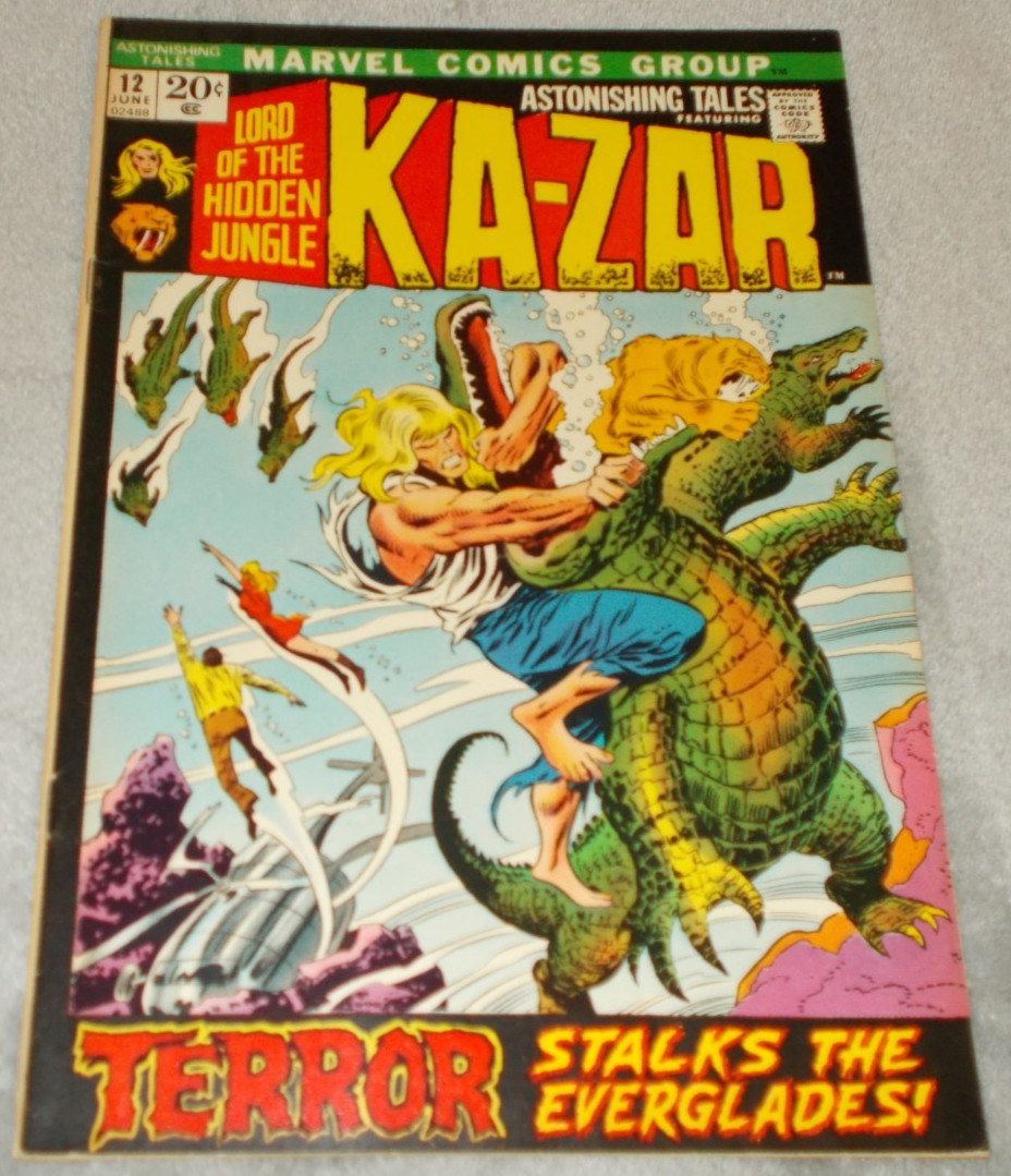 Astonishing Tales #12  6.0 F (Marvel - 06/72) Ka-Zar 2nd Man-Thing