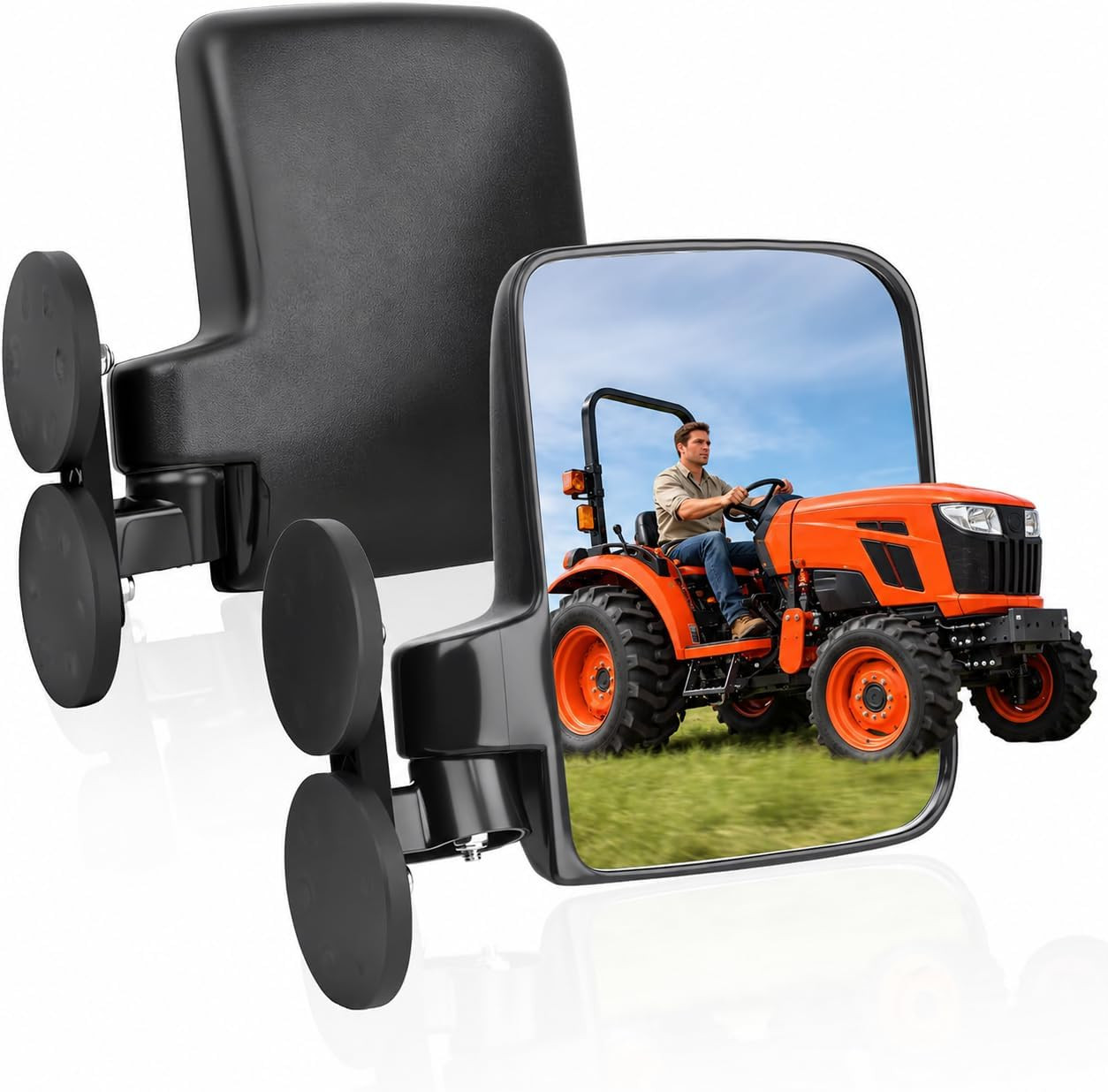 Magnetic Tractor Mirror Compatible with John Deere Kubota Magnetic Tractor Mirror Compatible with John Deere Kubota