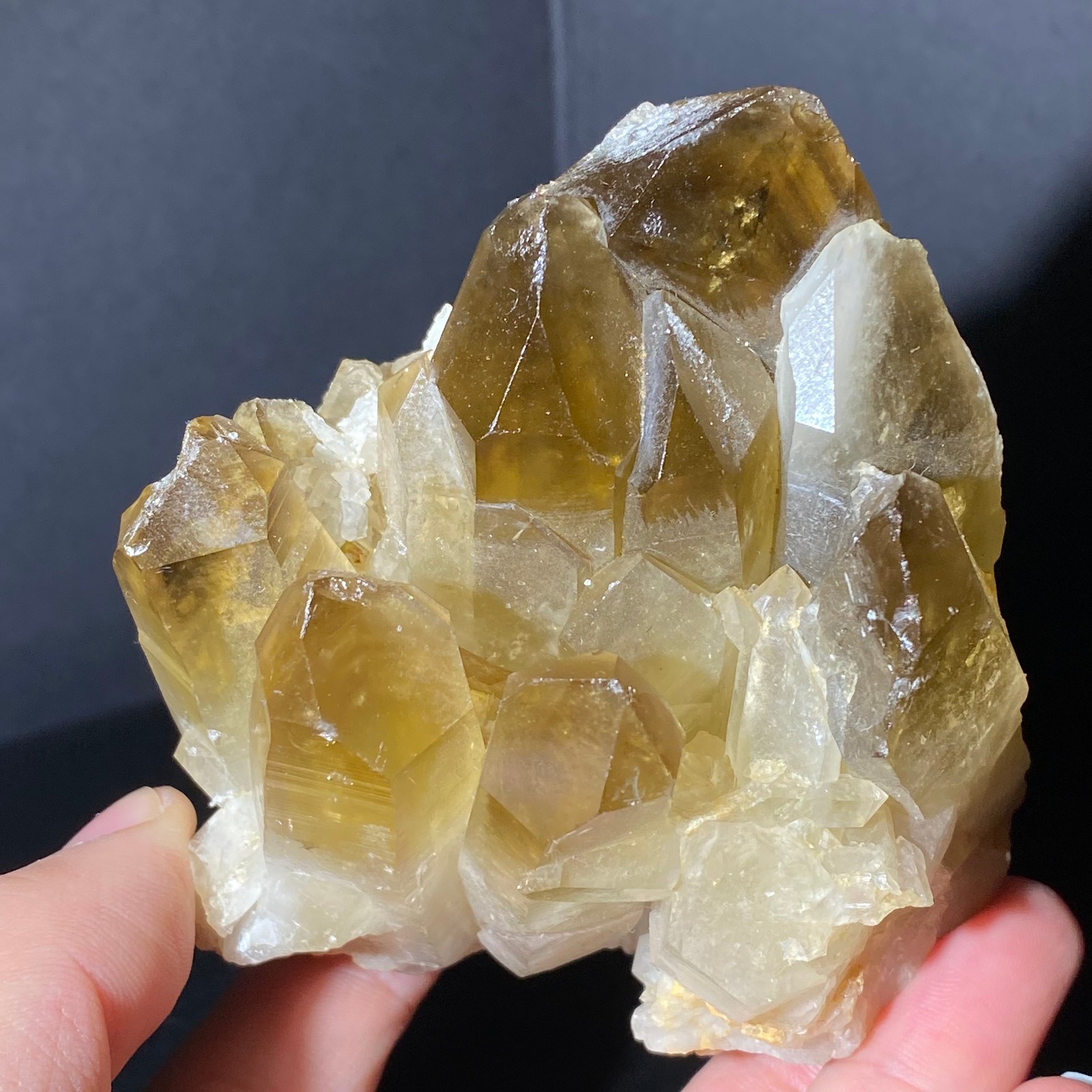 425G Natural Citrine cluster mineral specimen quartz crystal healing