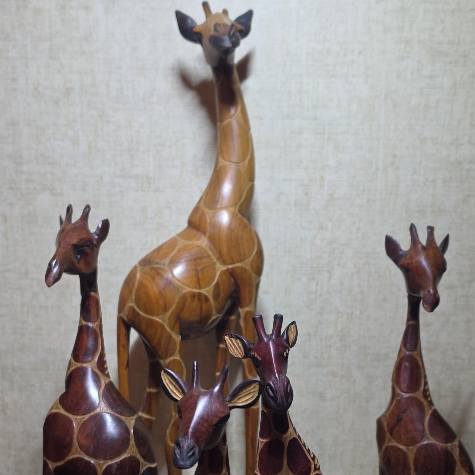 Giraffe Collectible Figurine Collection - Multiple Giraffe Sculptures