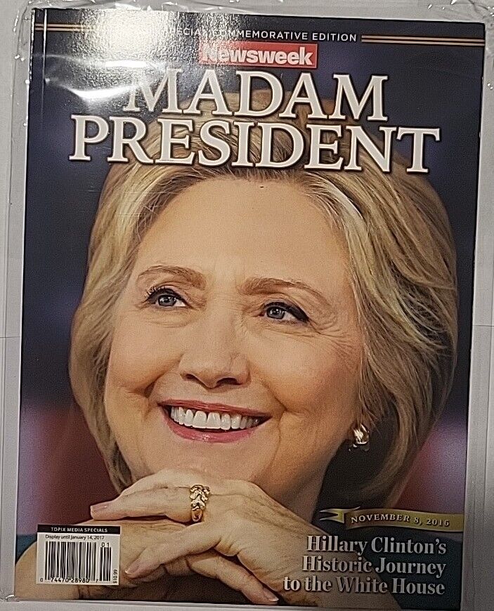 UNREAD Madam President Hillary Clinton Newsweek 2016 RECALLED